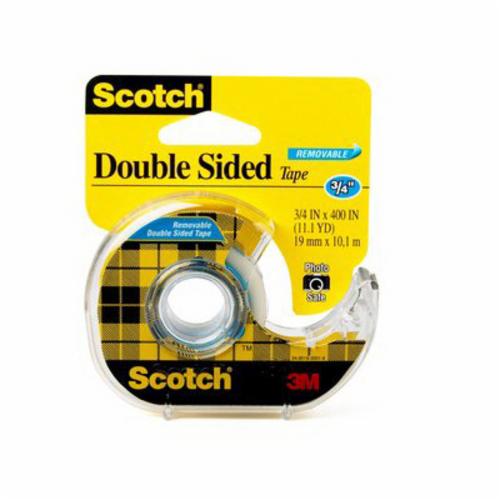 Scotch® 7010384288 Tape, 1000 in Roll L x 3/4 in W, 2.6 mil THK, Acrylic Adhesive, Transparent
