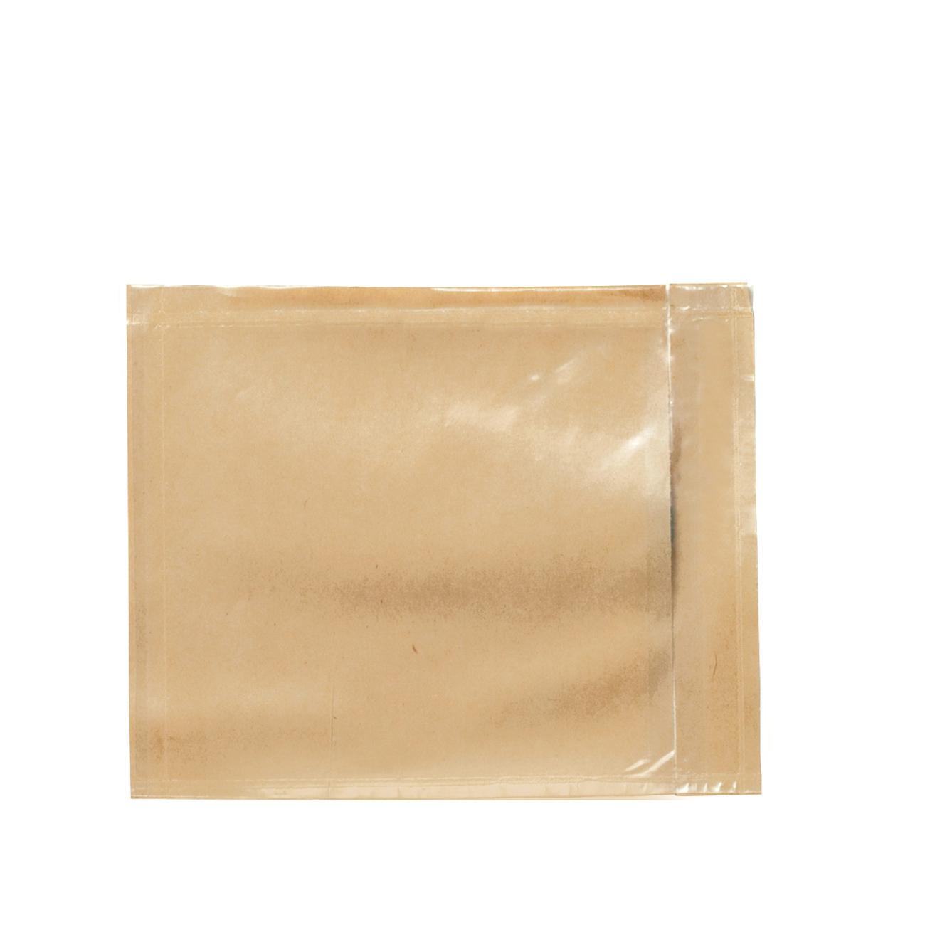 3M&trade; 7000124018 Non-Printed Envelope, 5-1/2 in L x 7 in W, Polyethylene Film Backing, Clear