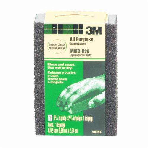 product 3M™ Sanding Sponge CP-001-ESF, Block, 3 3/4 in x 2 5/8 in x 1 in, Fine, 24 ea/cs