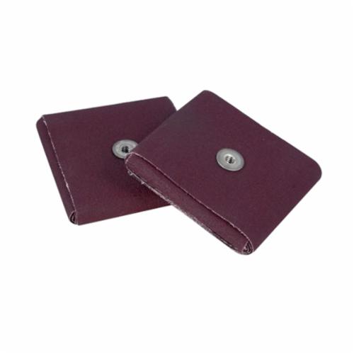 Merit&reg; 08834184135 Coated Cross Pad, 4 in L x 4 in W x 1 in THK, 1/4-20 Eyelet Thread, 80 Grit