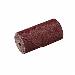 Merit® Blaze® 66261194398 M-9 Half Glued Straight Coated Cartridge Roll, 3/8 in Dia x 1-1/2 in OAL, 1/8 in Pilot Hole, 120 Grit, Ceramic Alumina Abrasive