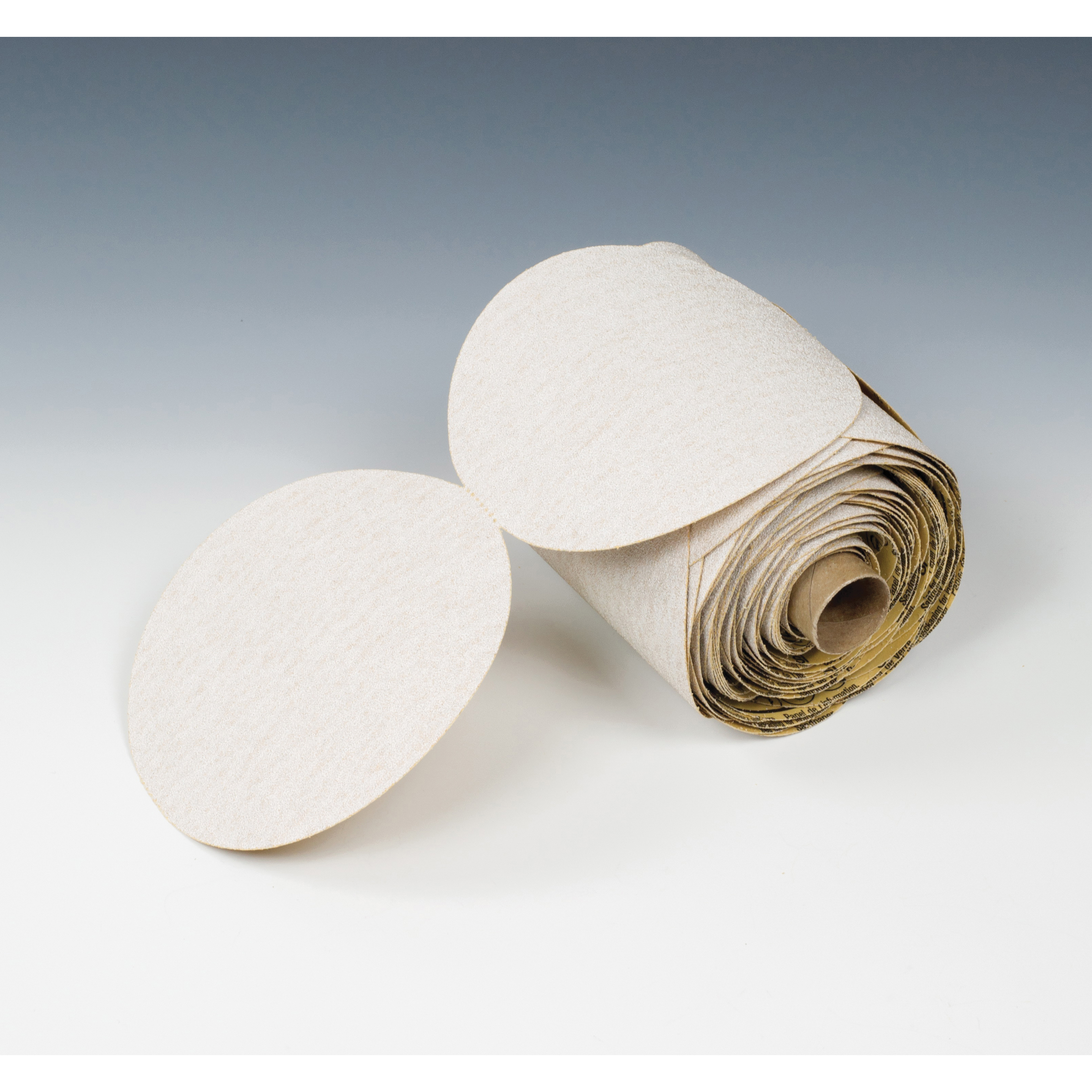 product 3M™ Finesse-it™ PSA Film Disc Roll 466LA, A7 3MIL, 1-1/4 in x NH, Die 125C, 500 Discs/Roll, 4 Rolls/Case