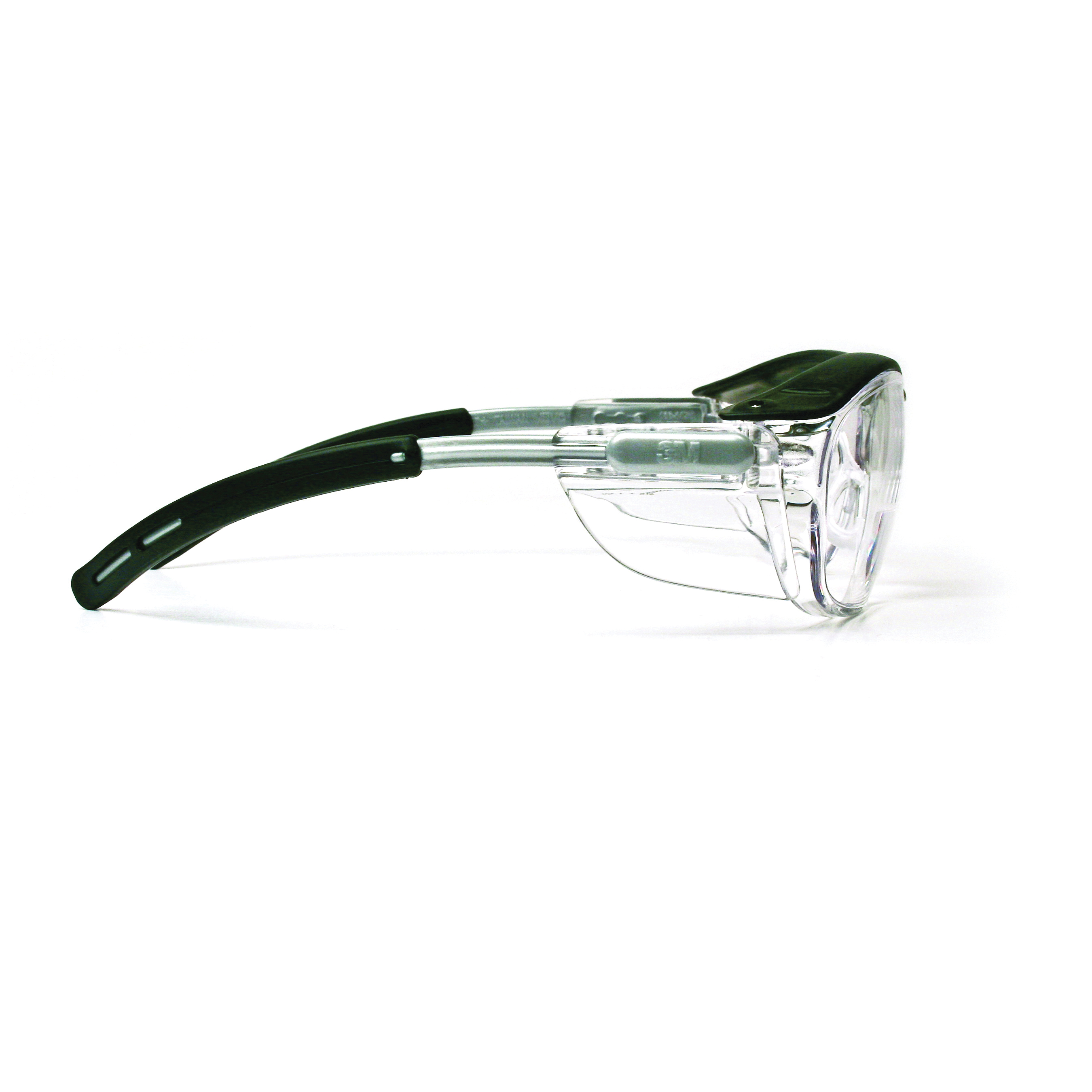 3M™ BX™ 078371-62046 Bi-Focal Lens Lightweight Reader Protective Eyewear, 1.5 Diopter, Clear Lens, Black/Silver, Plastic Frame, Polycarbonate Lens, 99.9 % UV Protection, ANSI Z87.1-2015, CSA Z94.3-2007