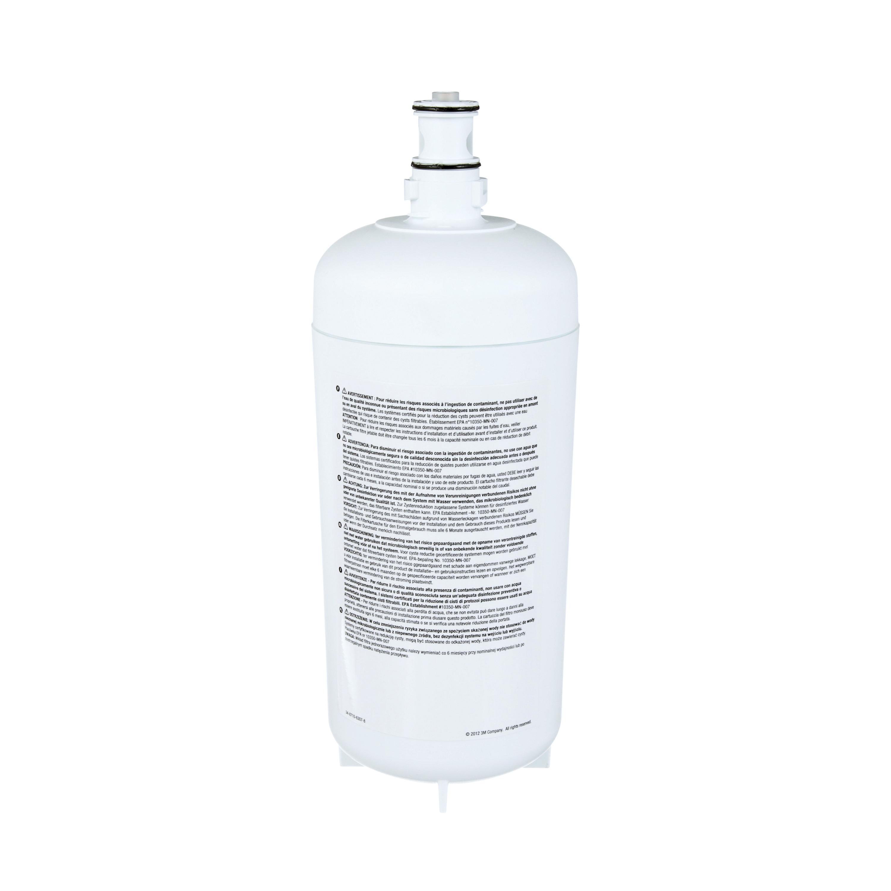 3M&trade; 7000001665 High Flow Filter Cartridge, 2.1 gpm Flow Rate, 100 deg F, 125 psi Max Pressure