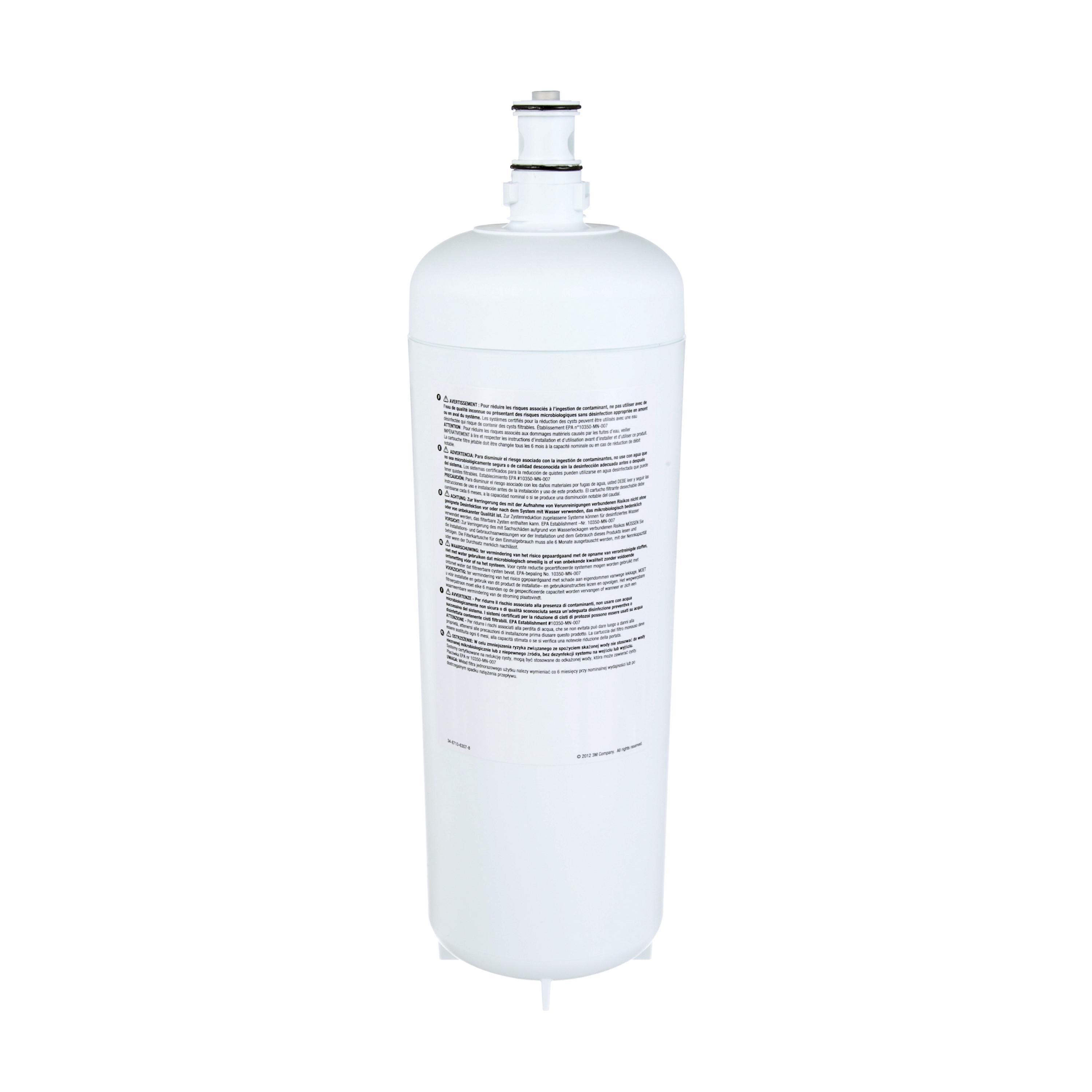 3M&trade; 7000001666 High Flow Filter Cartridge, 3.34 gpm Flow Rate, 100 deg F, 125 psi Max Pressure