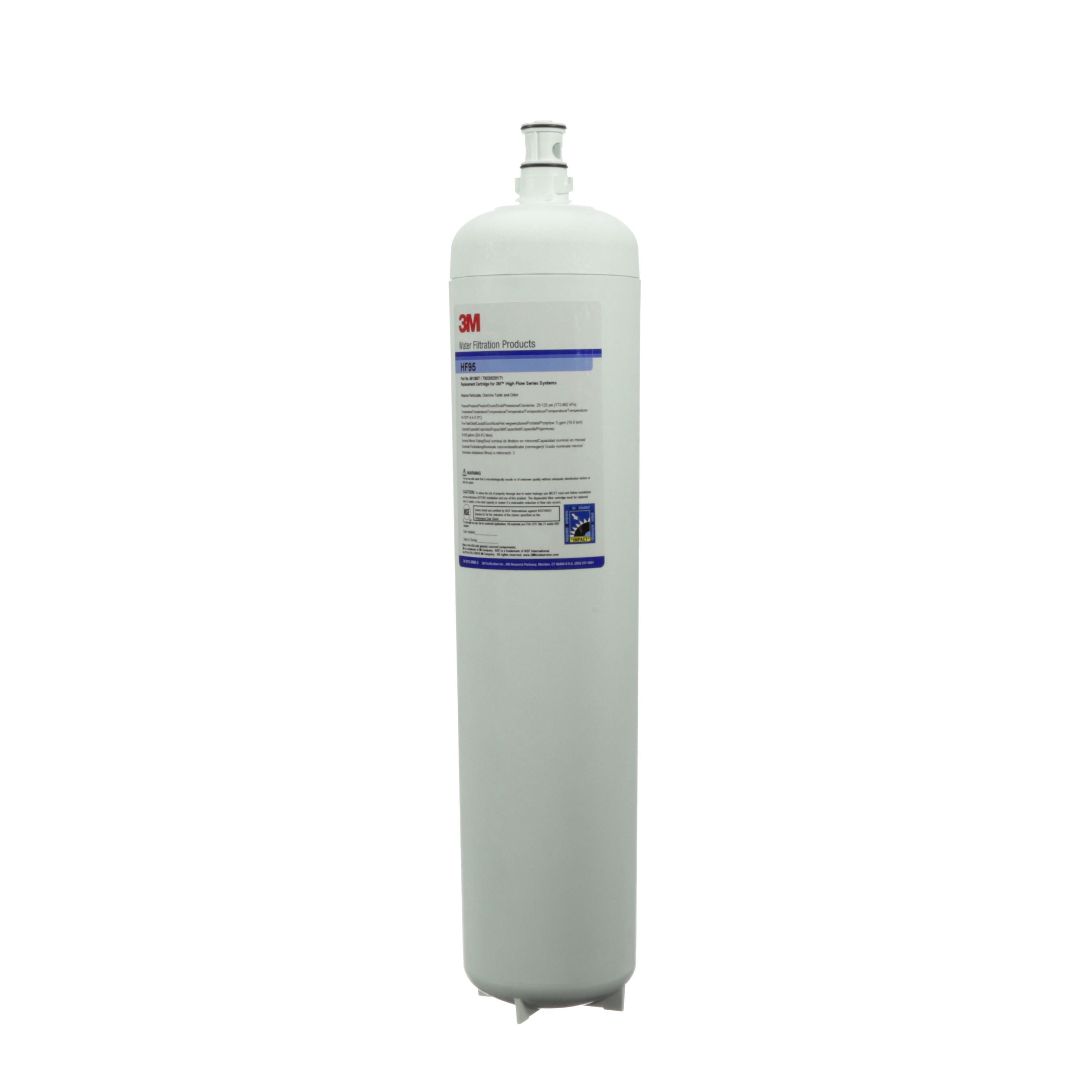 3M&trade; 7000001669 High Flow Filter Cartridge, 32 in H, 5 gpm Flow Rate, 100 deg F, 125 psi Max Pressure