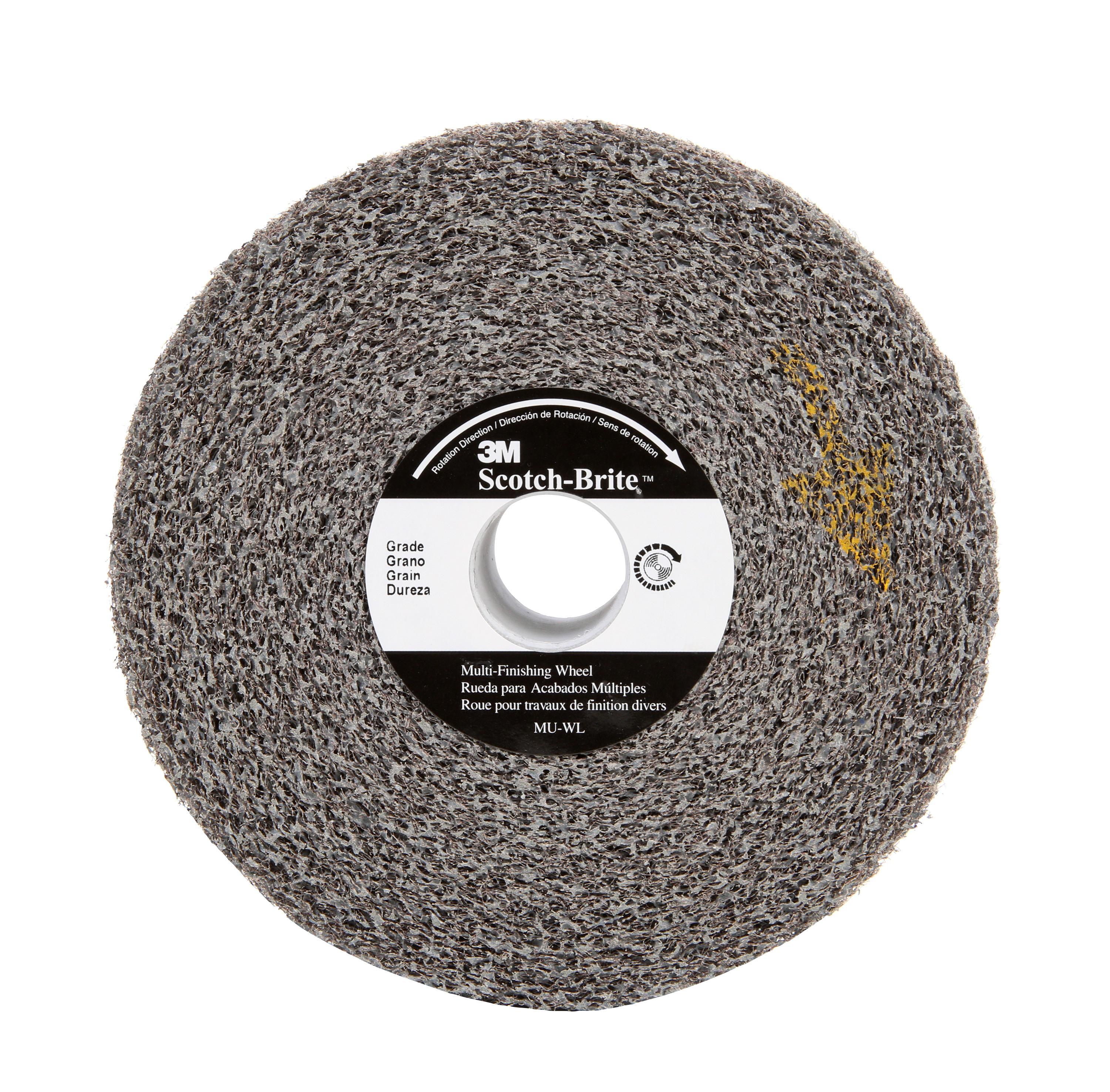 3M&trade; 7000028446 Convolute Multi-Finishing Wheel, 6 in Dia Wheel, 1 in Center Hole, 2 in W Face, Fine Grade, Silicon Carbide Abrasive