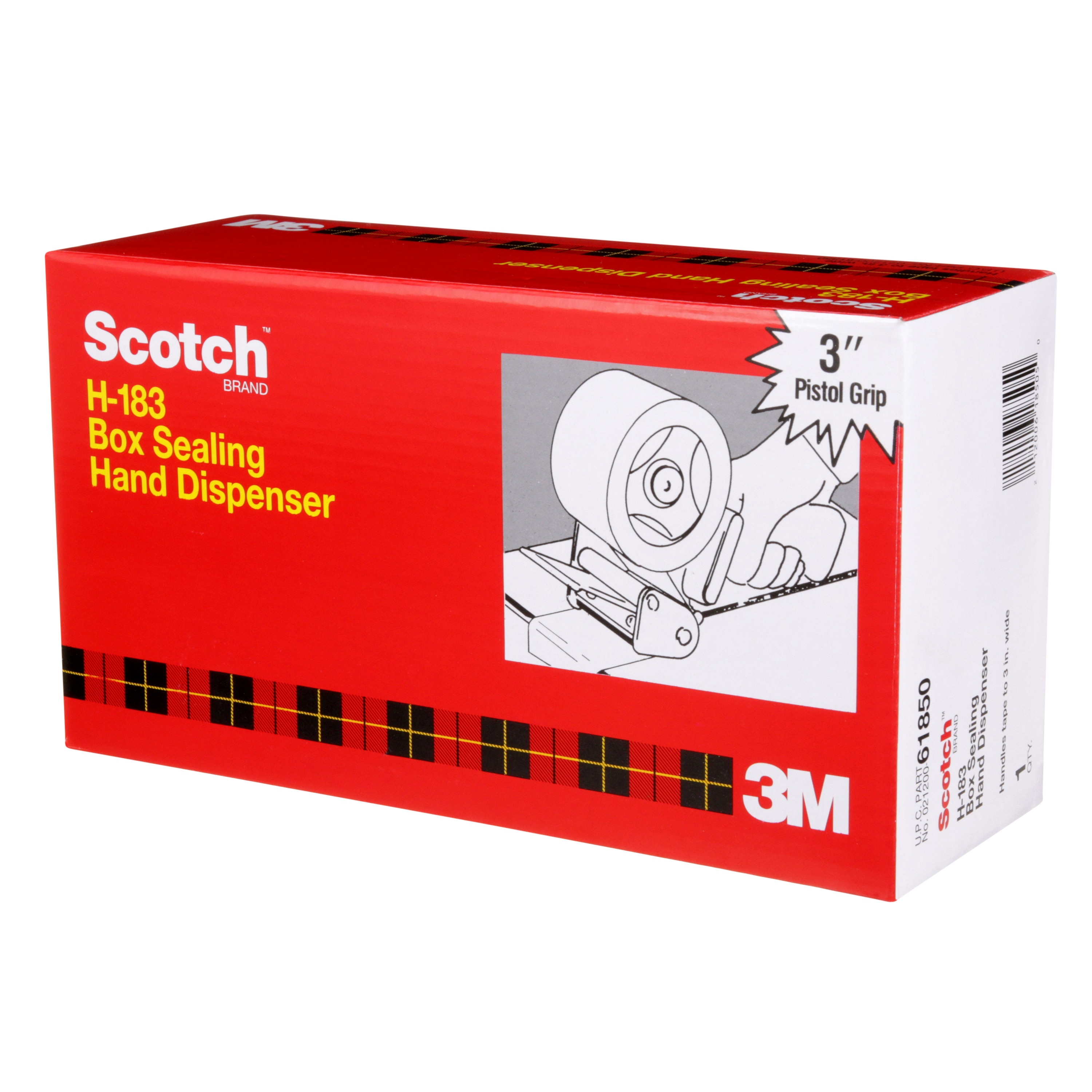 Scotch&reg; 19008 H180 Handheld Box Sealing Tape Dispenser, 2 in W Tape