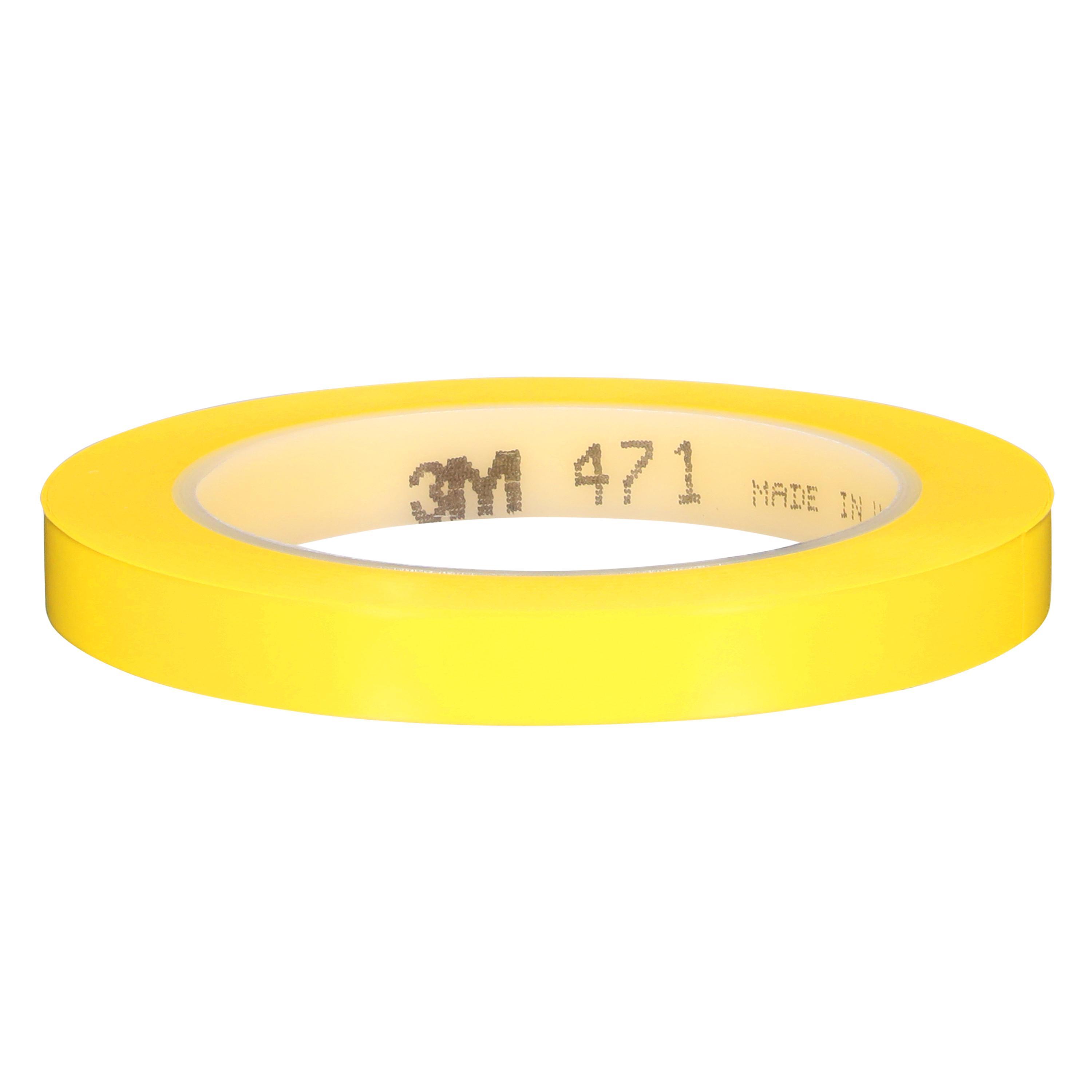 3M&trade; 7000047466 MMM 471-1/2 YELLOW