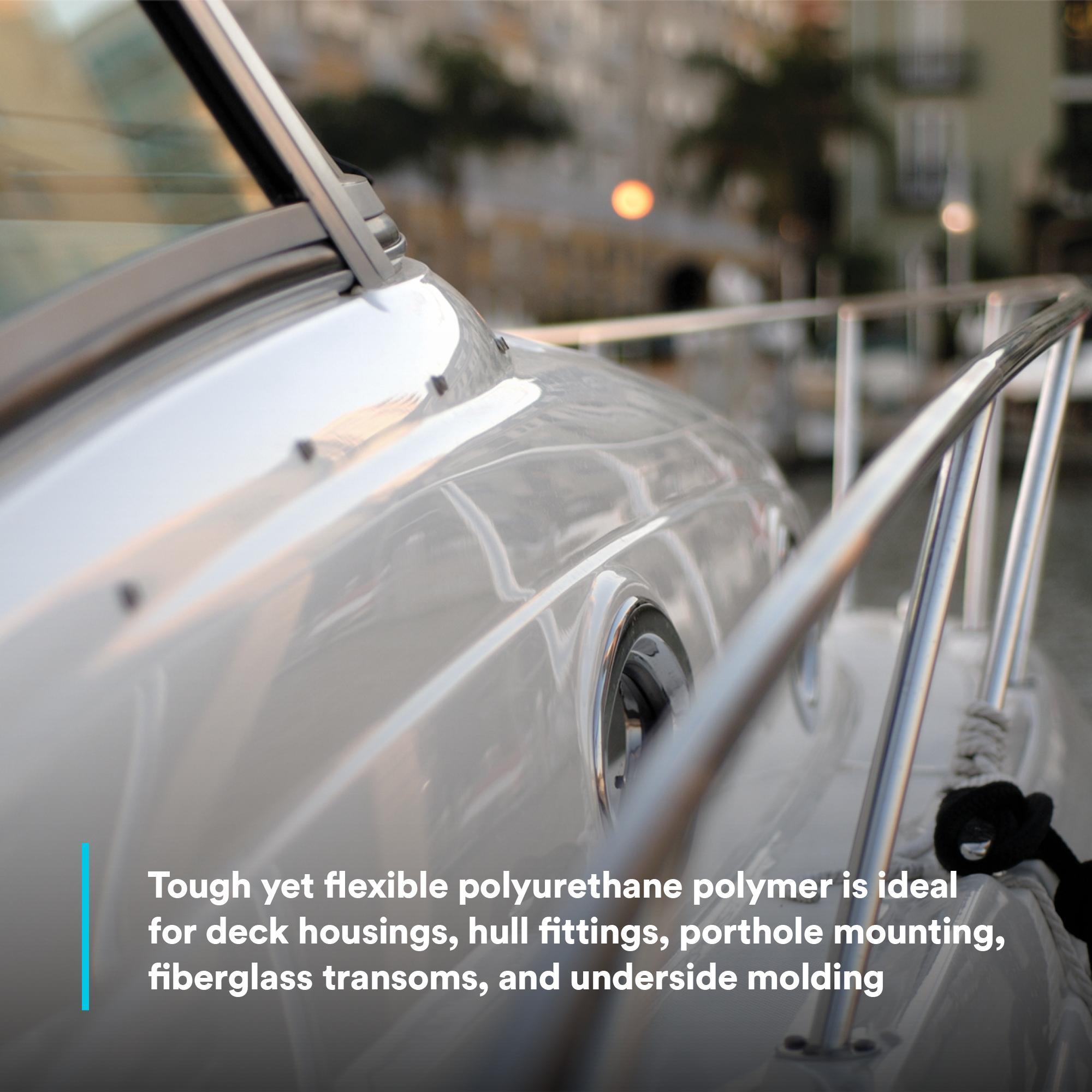 3M&trade; 7000000629 5200FC Fast Cure Marine Adhesive Sealant, 1 gal Cartridge, White