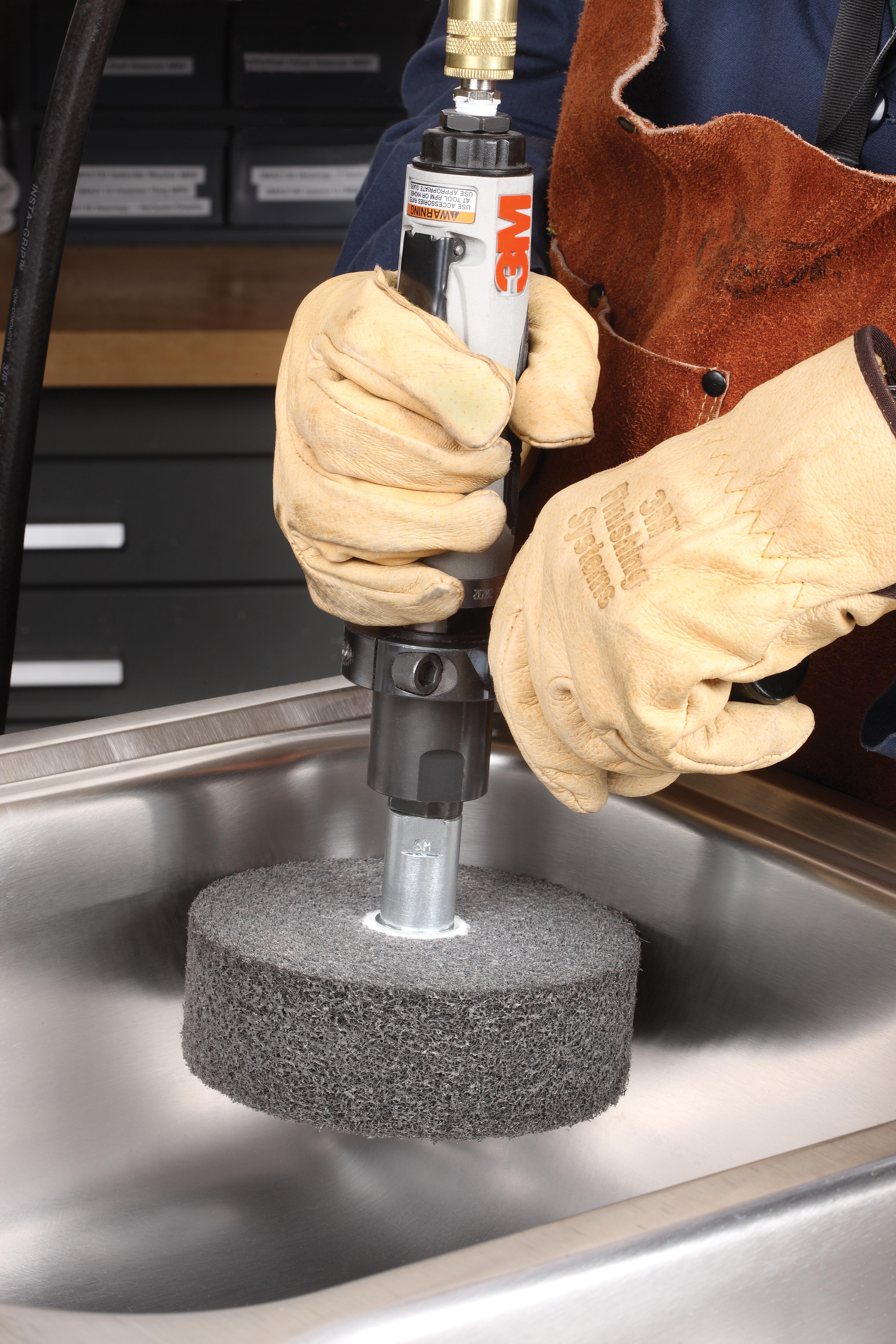 3M&trade; 7000028446 Convolute Multi-Finishing Wheel, 6 in Dia Wheel, 1 in Center Hole, 2 in W Face, Fine Grade, Silicon Carbide Abrasive