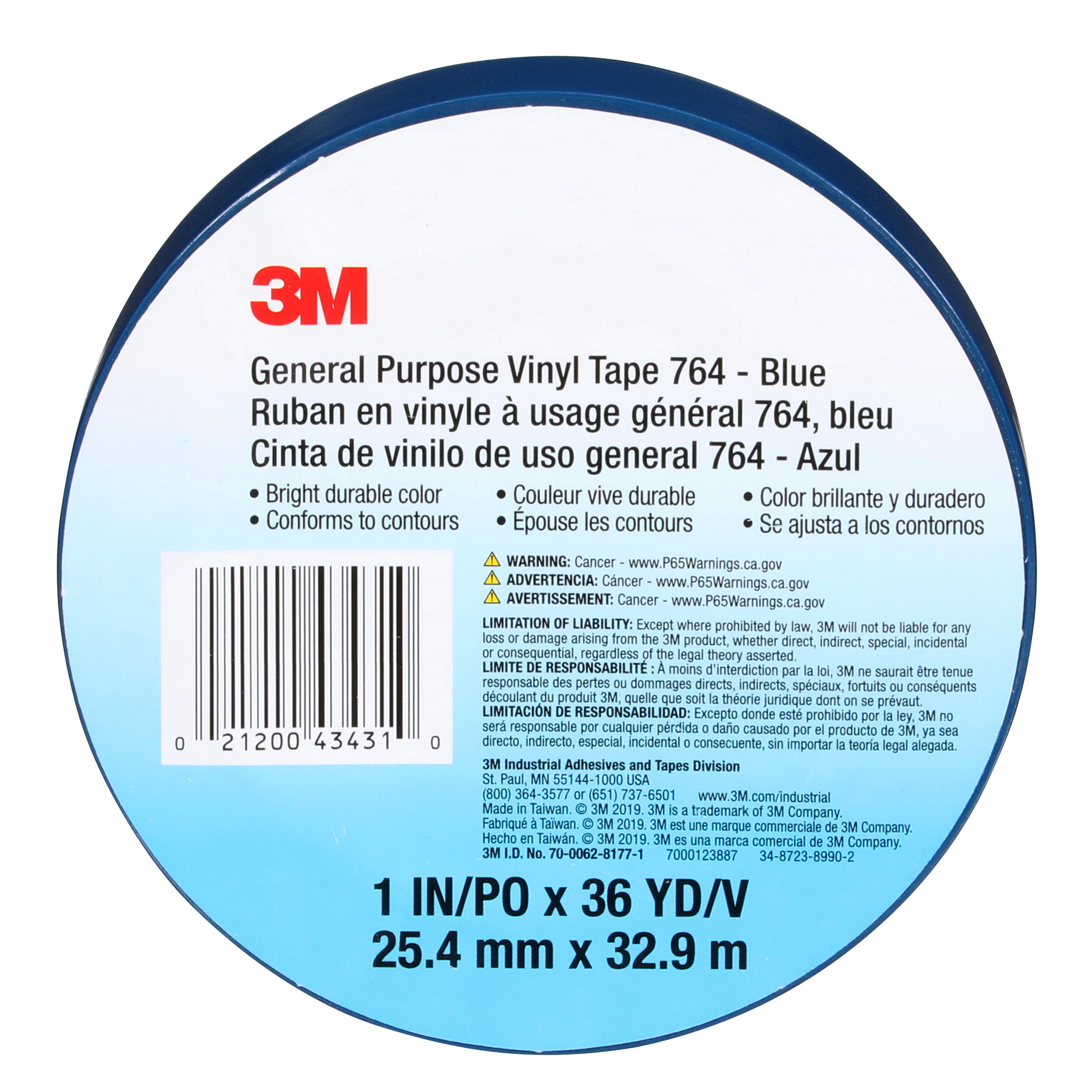 3M&trade; 7000123887 MMM 764-1 BLUE