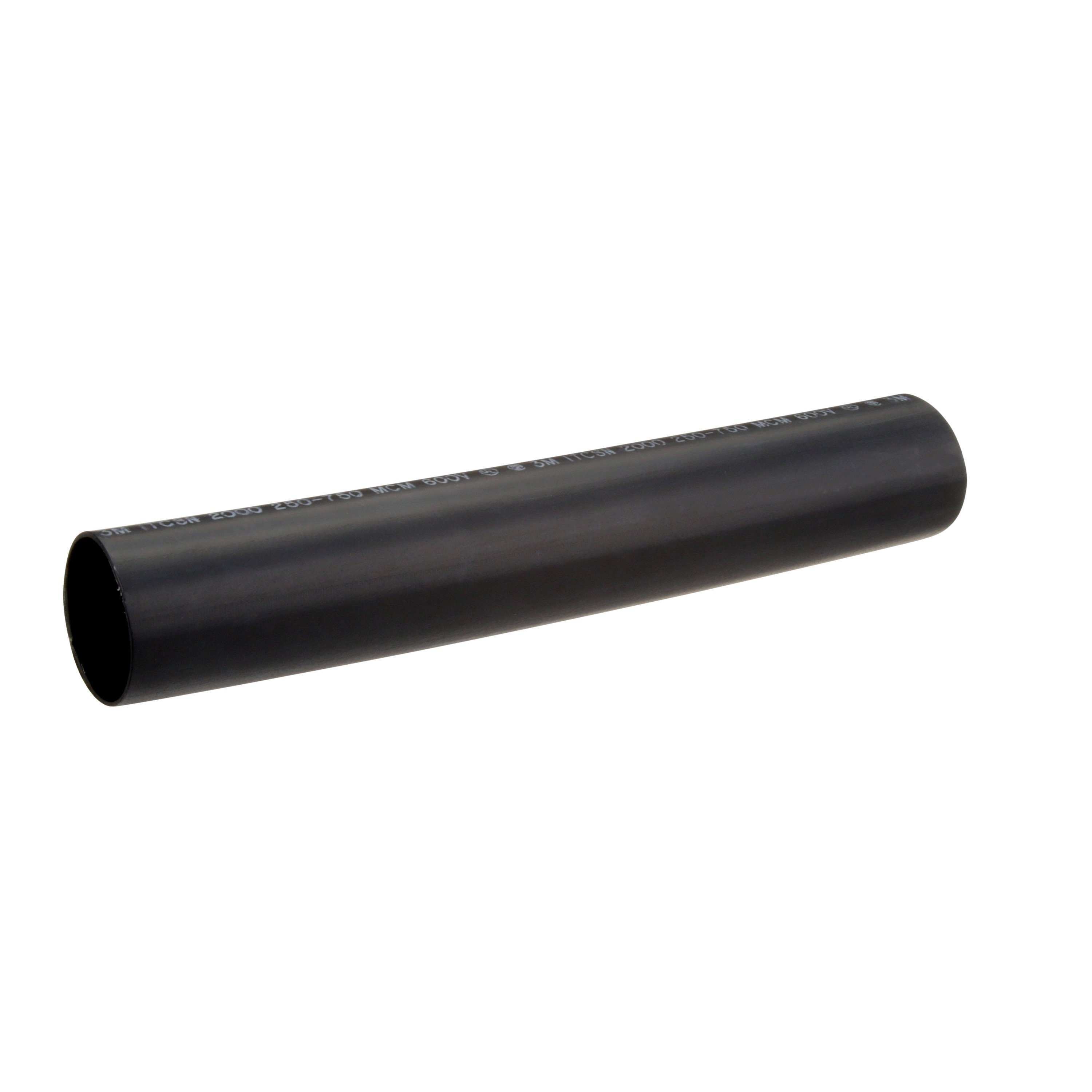 3M&trade; 7010293960 E40.350BK6 Tubing, 0.8 in ID Recovered, 6 in L, Polyolefin, Black