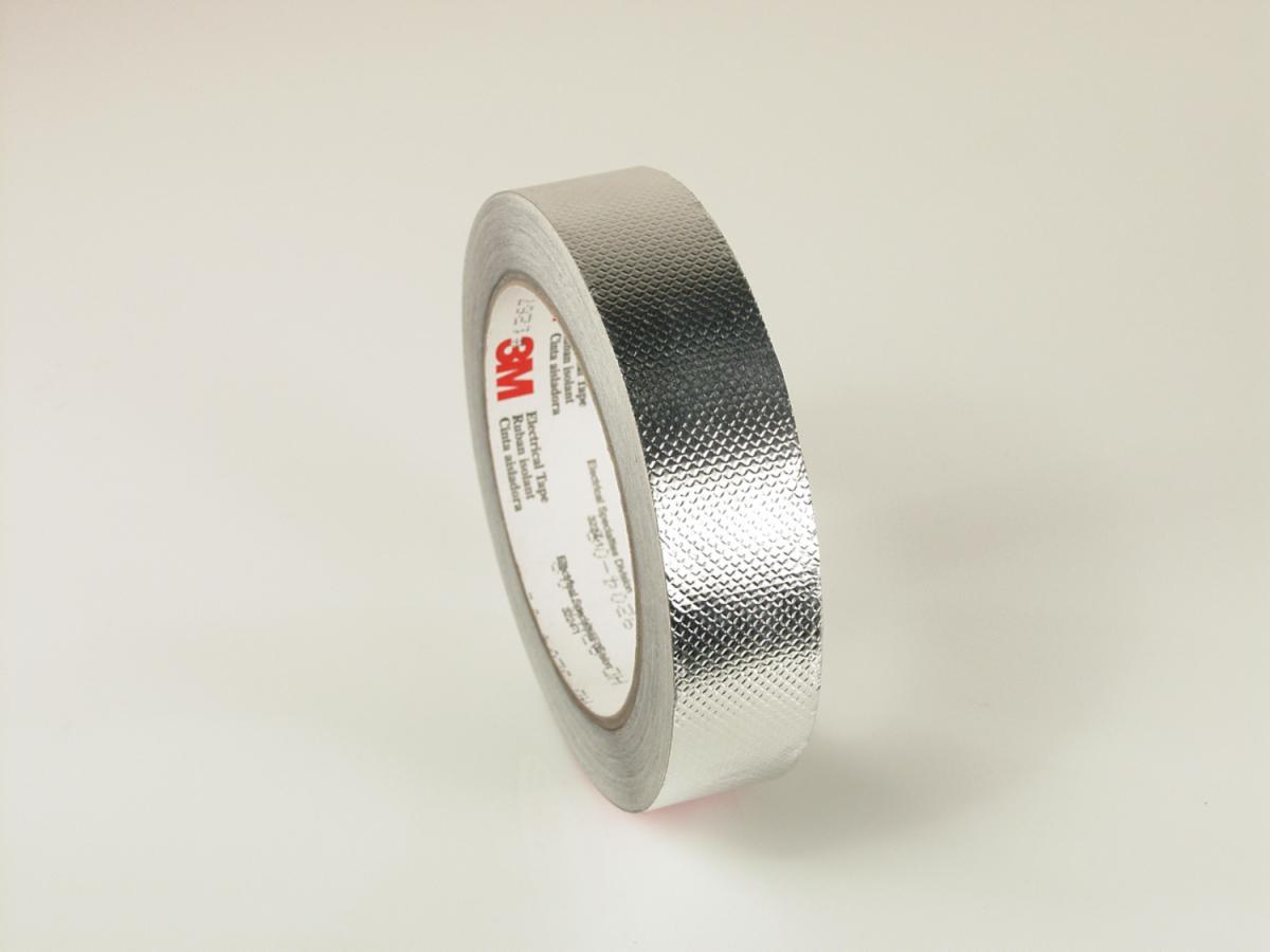 3M� 2120085484 Premium Performance Self-Wound Foil Tape, 60 yd L x 8 in W, 4.6 mil THK, Acrylic Adhesive, Aluminum Backing, Silver