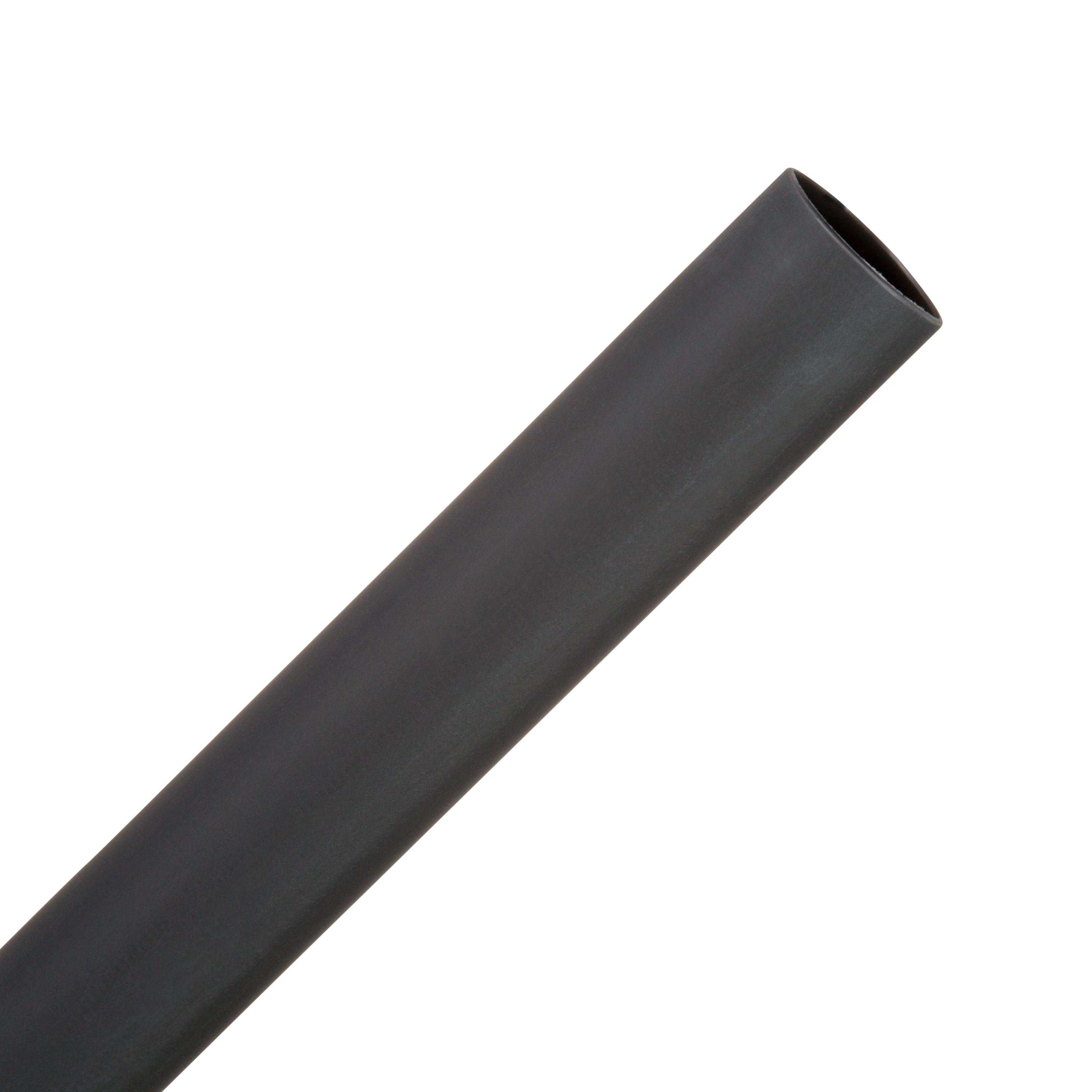 3M&trade; 7010293960 E40.350BK6 Tubing, 0.8 in ID Recovered, 6 in L, Polyolefin, Black
