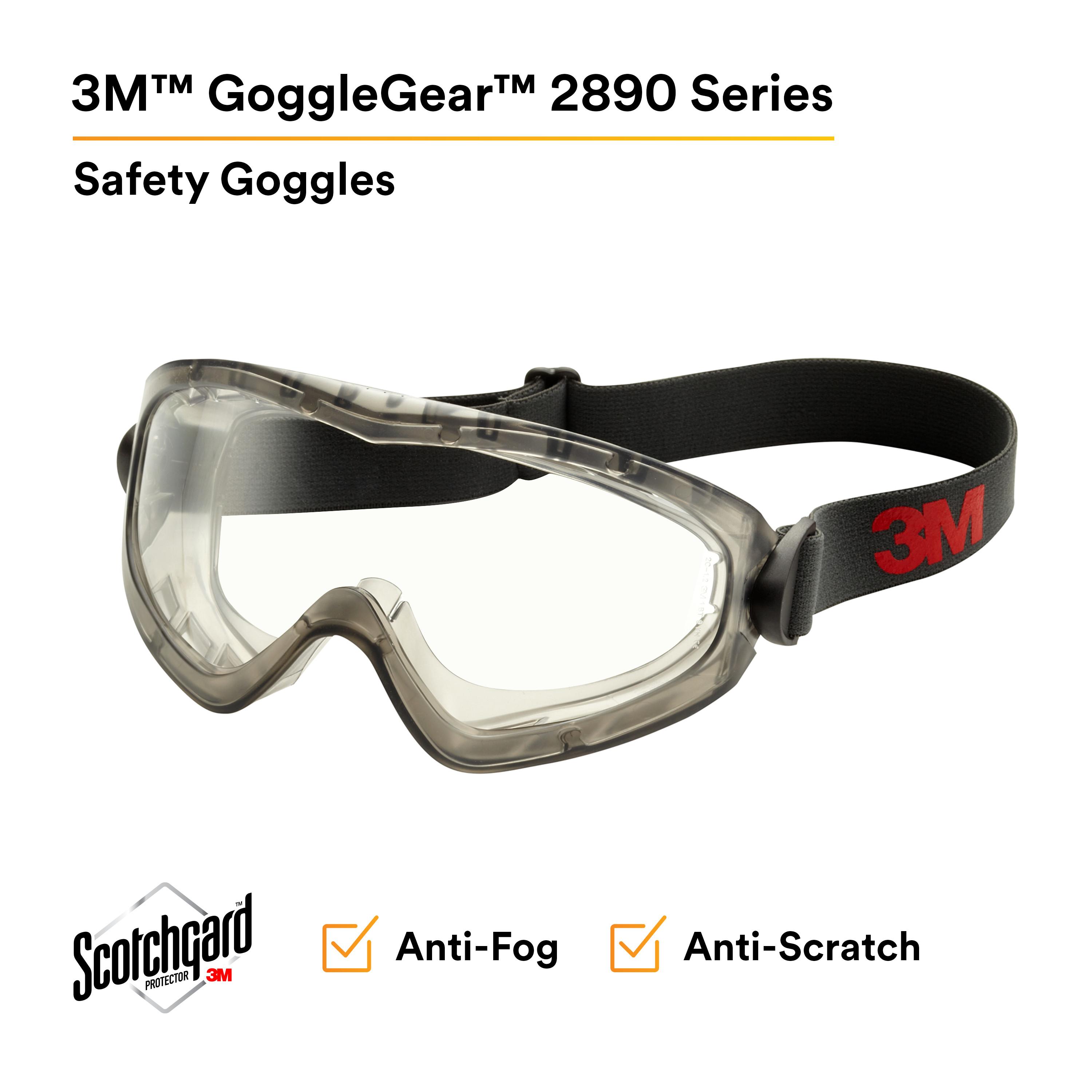 Anchor&reg; AB-G350 Direct Ventilation Stationary Style Protective Goggles, Clear Polycarbonate Lens, ANSI Z87.1+