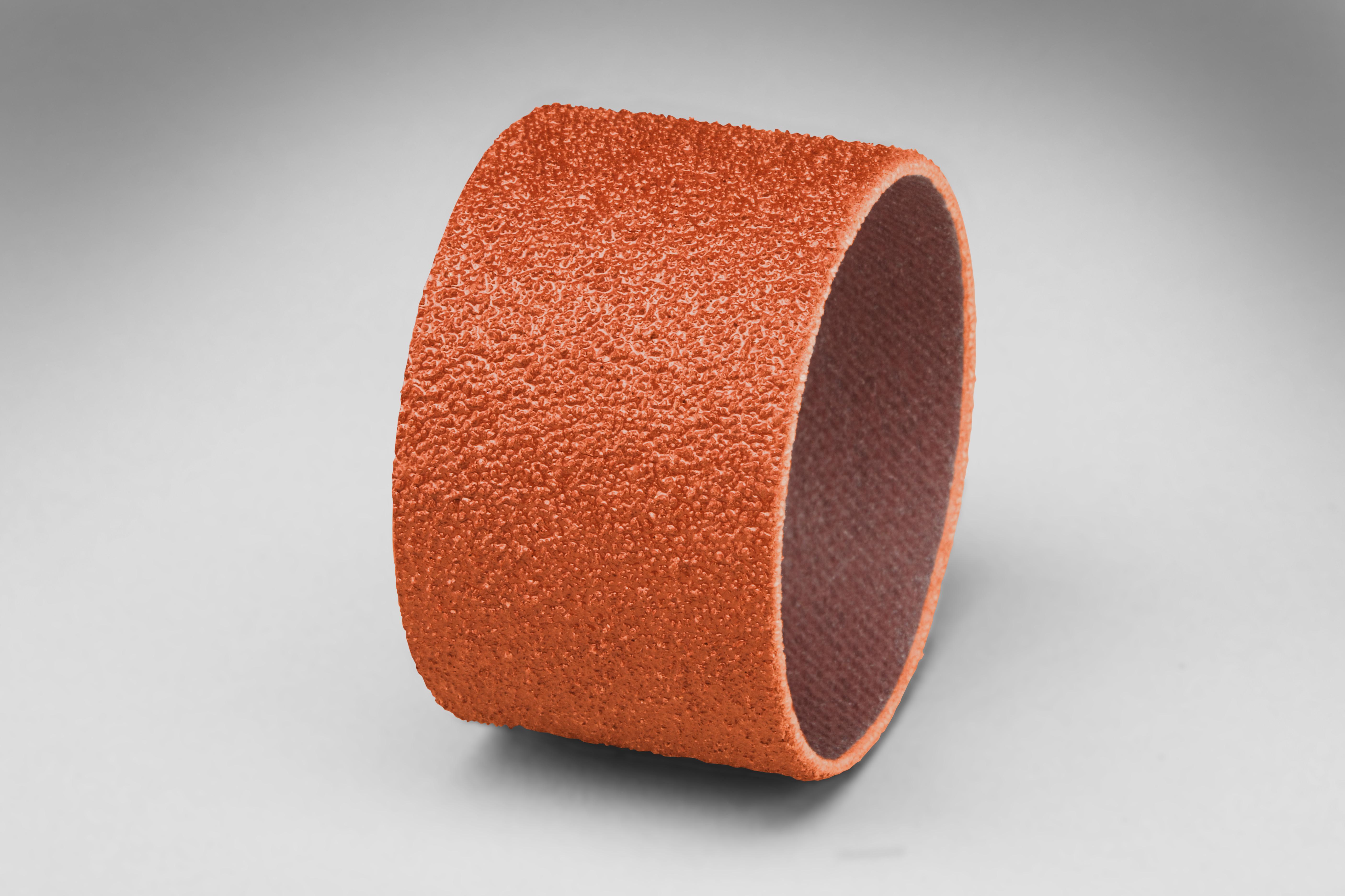 3M&trade; 7010299075 Spiral Band, 1-1/2 in Dia x 1/2 in L Band, 80 Grit, Medium Grade, Aluminum Oxide Abrasive