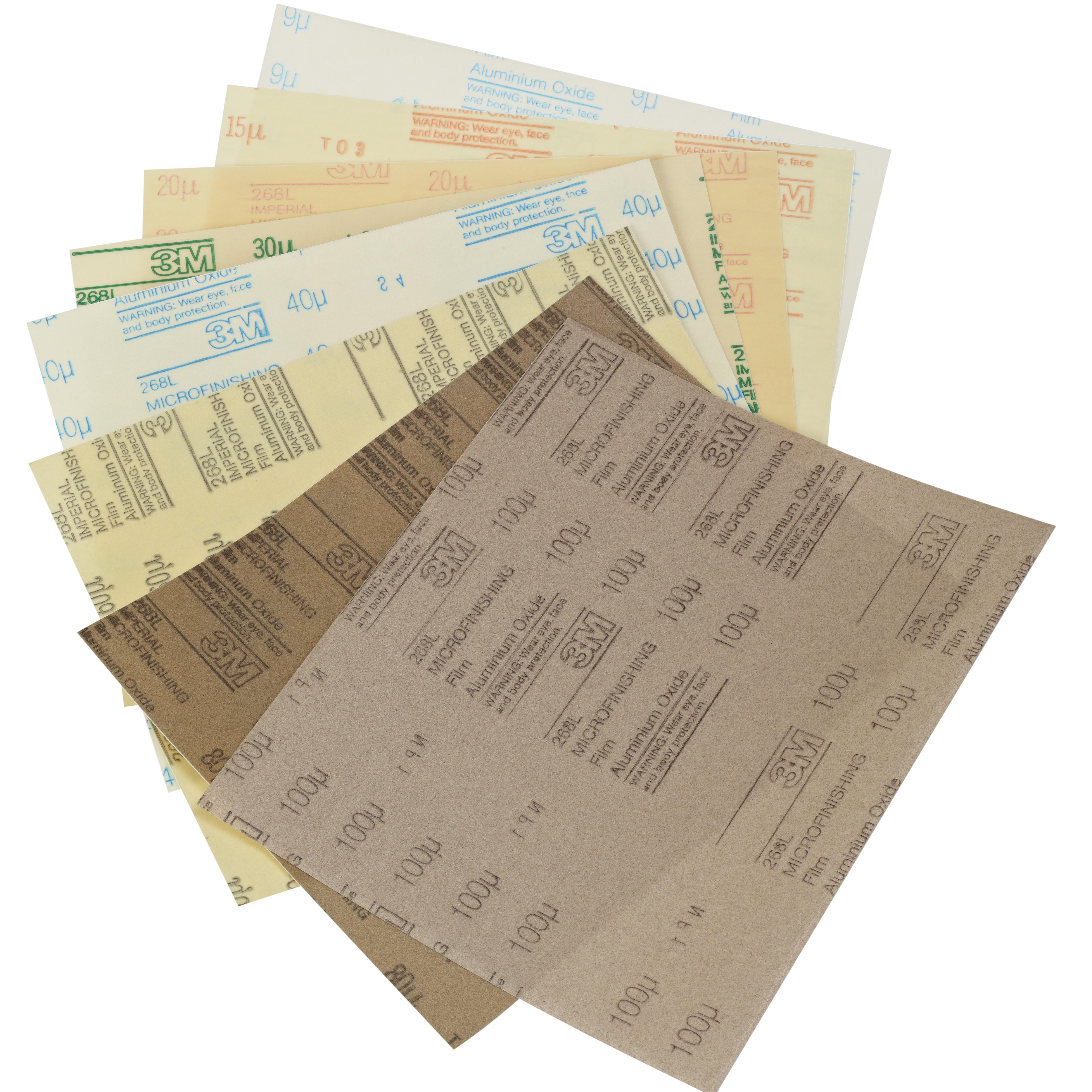 product 3M™ Wetordry™ Polishing Paper Sheet 281Q, 9.0 Micron, 8.50 in x 11 in, 50/Inner, 200/Case
