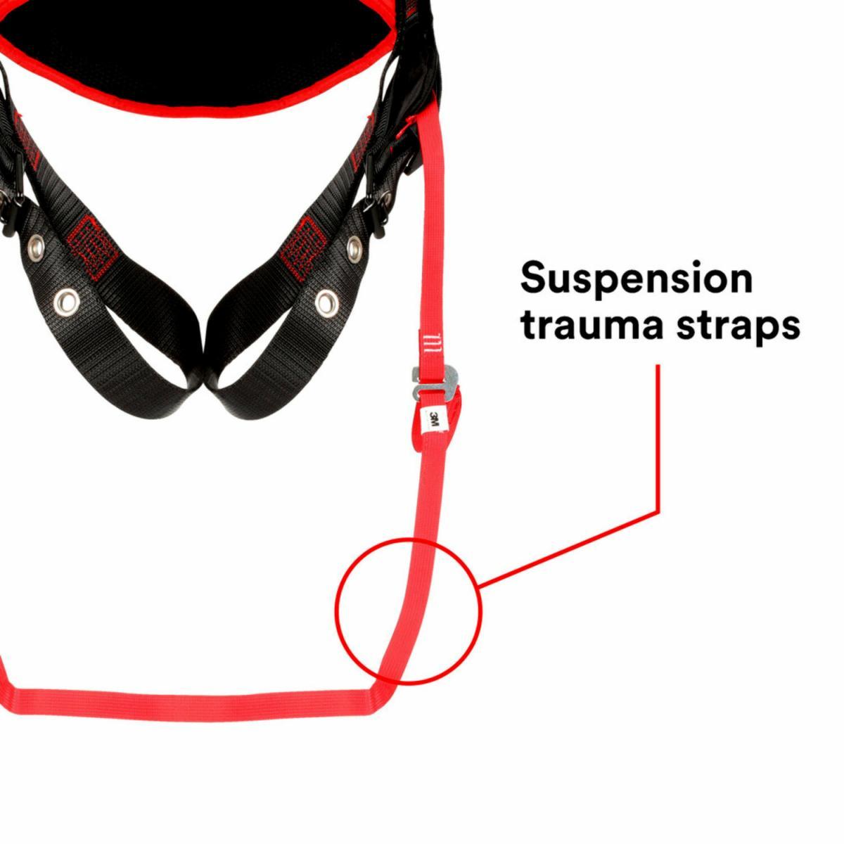 3M Protecta Fall Protection 7012816701 Protecta&reg; Comfort Safety Harness, XL, 420 lb Load, Polyester Strap, Pass-Thru Chest Strap Buckle, Steel Hardware, Black