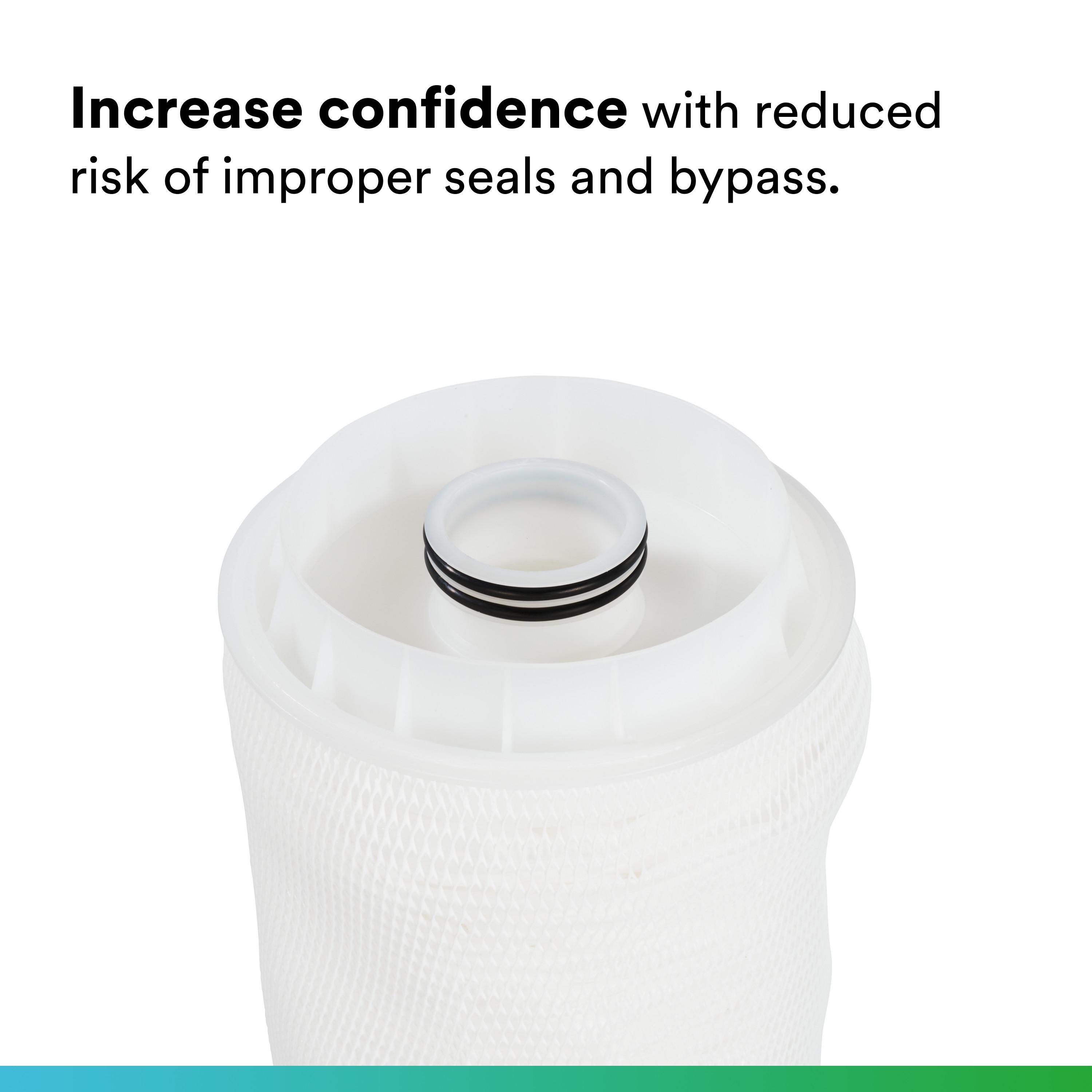 3M&trade; 7100018320 740 Filter Cartridge, 6-1/2 in Dia Outside x 40 in H, 80 gpm Flow Rate, 160 deg F, 50 psid at 68 deg F Max Pressure