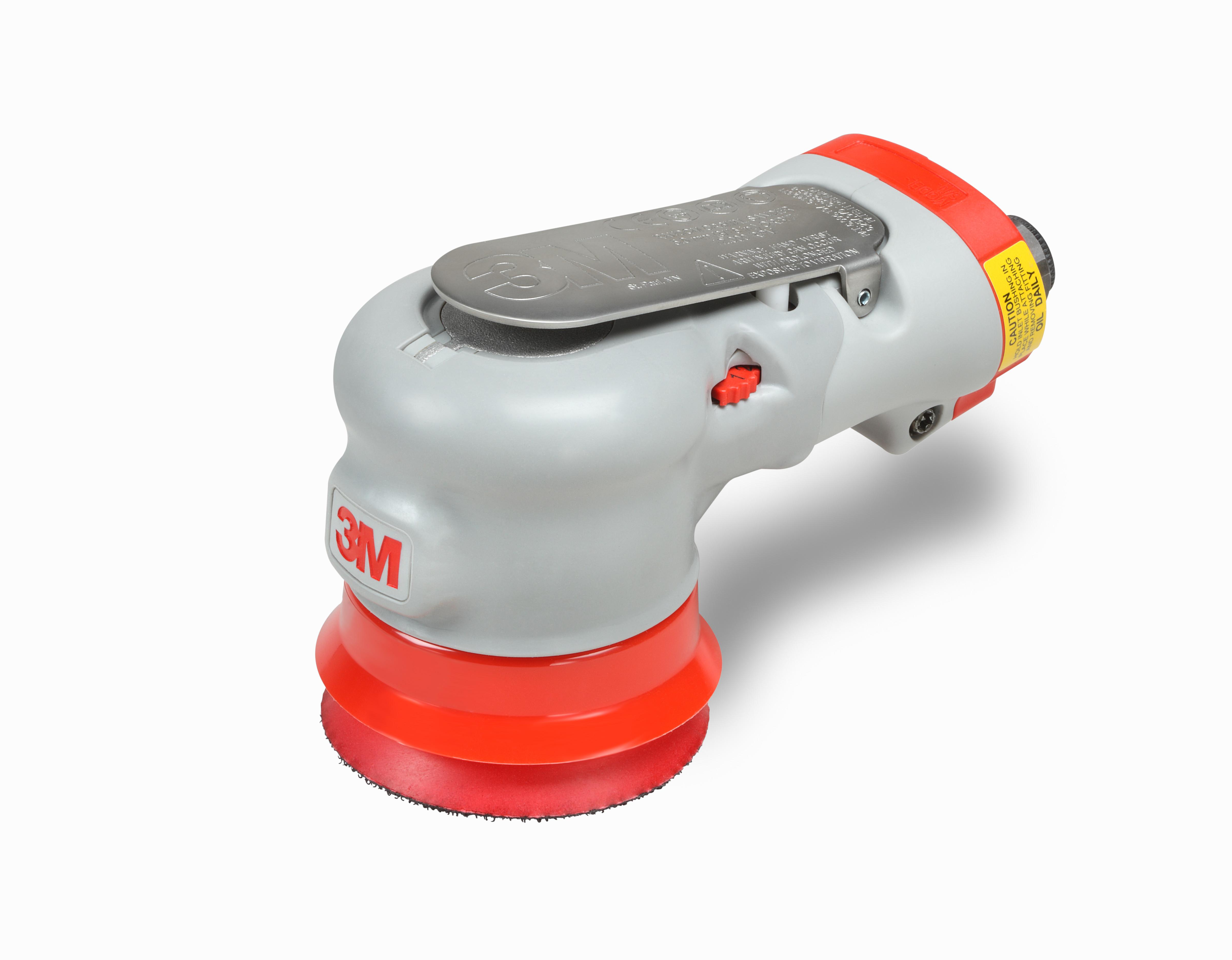 Dynabrade&reg; Dynorbital&reg; Supreme 56800 Non-Vacuum Palm Style Random Orbital Sander, 3-1/2 in Round Pad, 18 scfm Air Flow, 90 psi