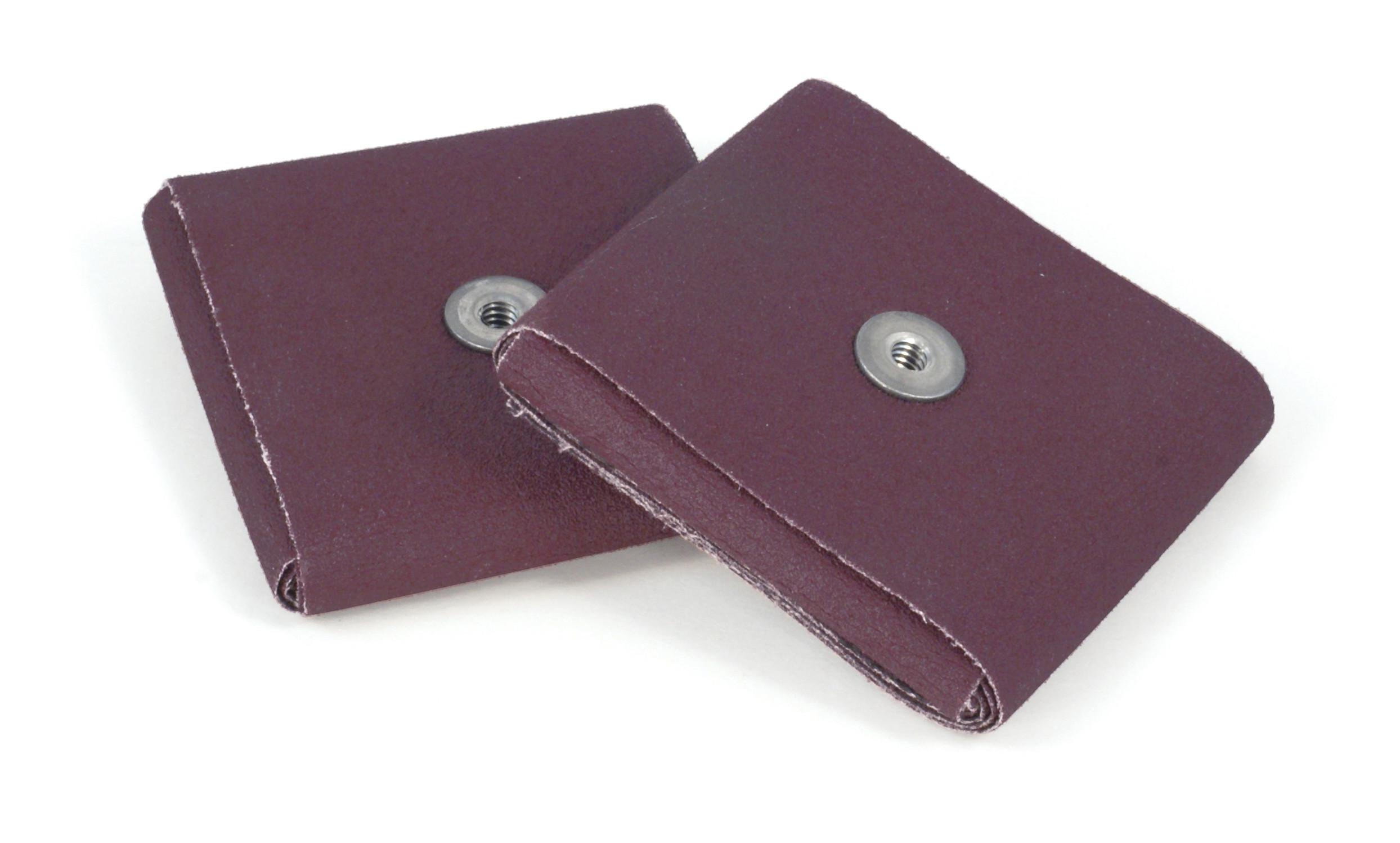 Merit&reg; 08834182148 Coated Cross Pad, 1-1/2 in L x 1-1/2 in W x 1/2 in THK, #8-32 Eyelet Thread, 120 Grit