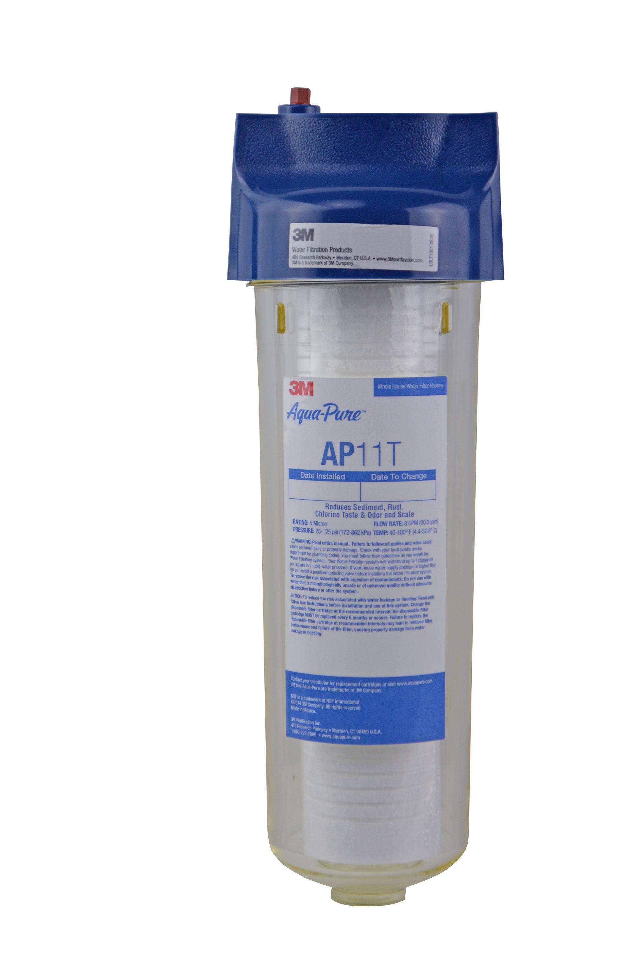 3M&trade; Aqua-Pure&trade; 7000029441 Drop-In Water Filter Cartridge, 2.38 in L x 5 in W, Polypropylene, Import