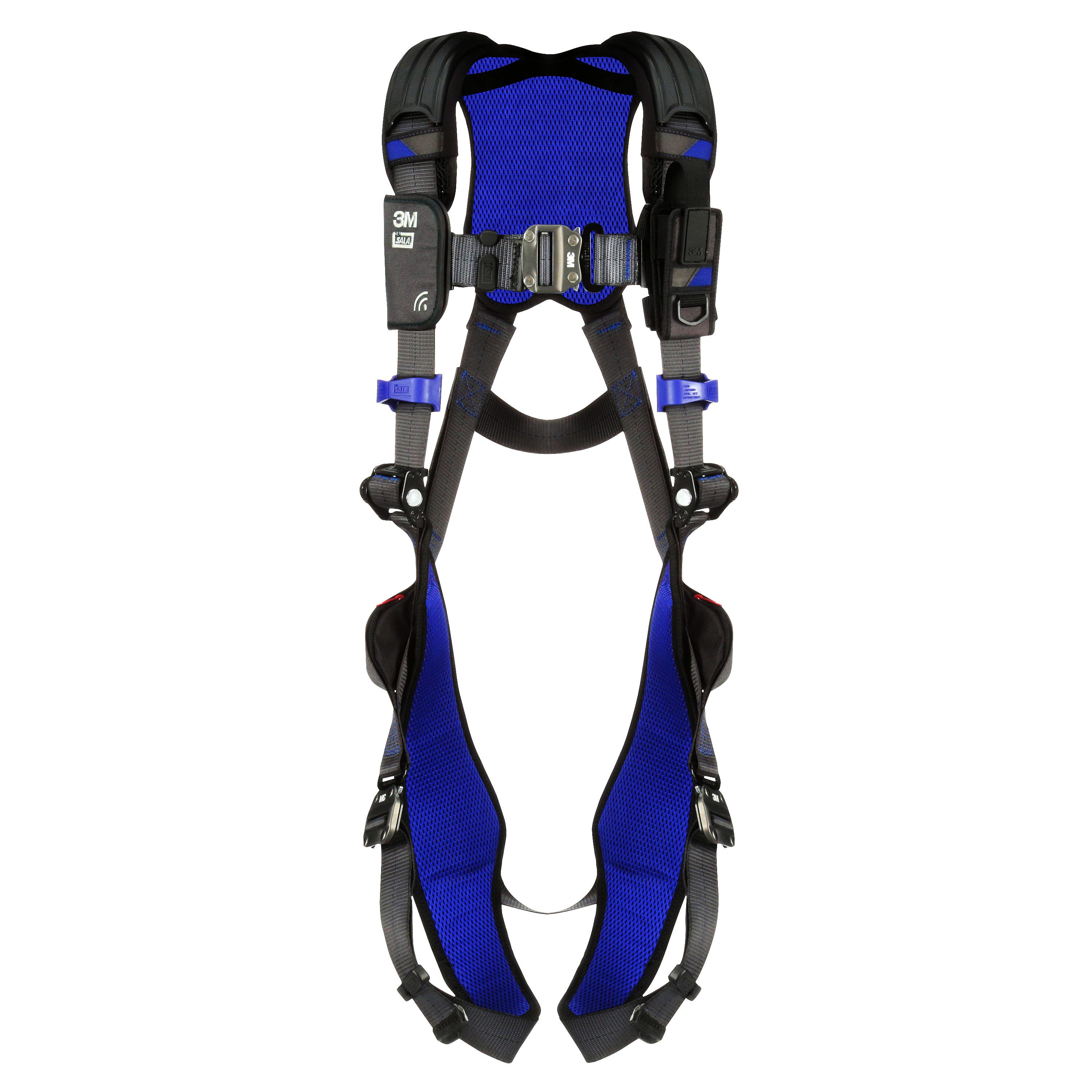 3M DBI-SALA Fall Protection 7100217308 ExoFit&trade; NEX&trade; Harness, XL, 420 lb Load, Repel&trade; Polyester Strap, Quick-Connect Leg Strap Buckle, Steel/Aluminum Hardware, Gray