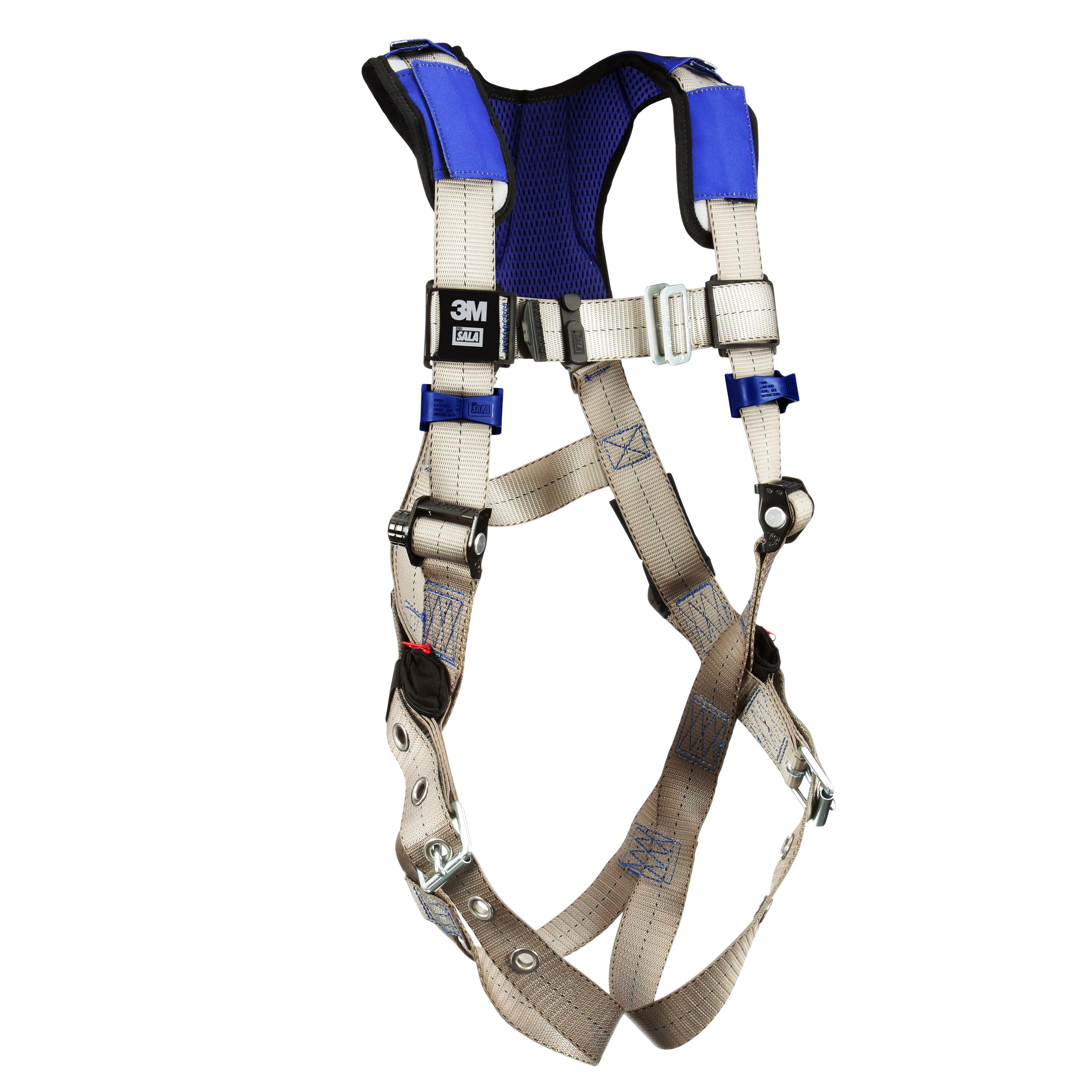 3M&trade; DBI-SALA&reg; 7012817436 ExoFit&trade; Comfort Safety Harness, L, Quick-Connect Buckle Leg Strap Buckle, Steel Hardware