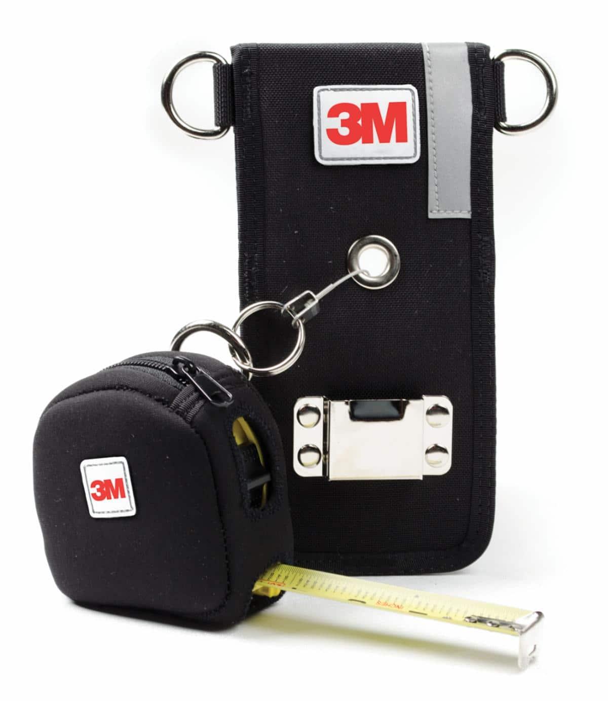3M DBI-SALA Fall Protection 7100204366 Python Safety&reg; Combo Measure Holster, 2 lb Load, Neoprene, Black