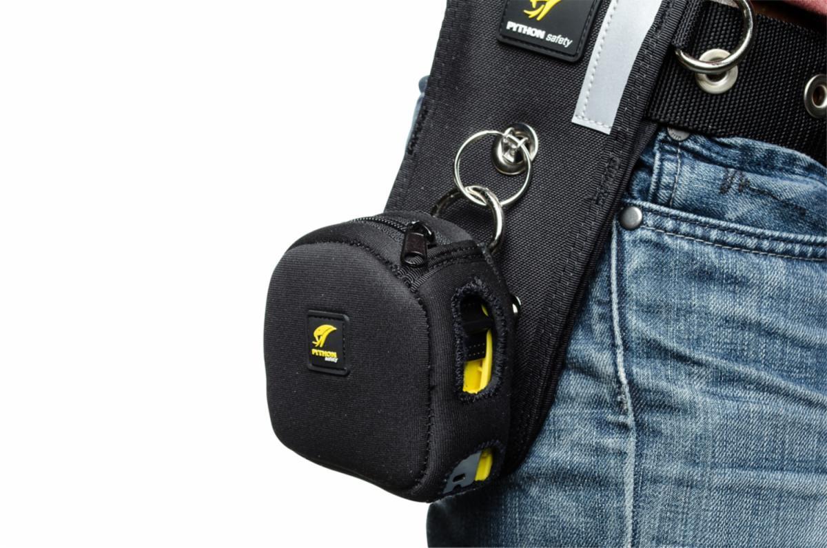 3M DBI-SALA Fall Protection 7100204366 Python Safety&reg; Combo Measure Holster, 2 lb Load, Neoprene, Black