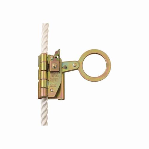 product GUARDIAN FALL PROTECTION 01508 Rope Grab Without Extension, Trailing, 5/8 in, Galvanized Steel, 130 - 310 lbs Capacity