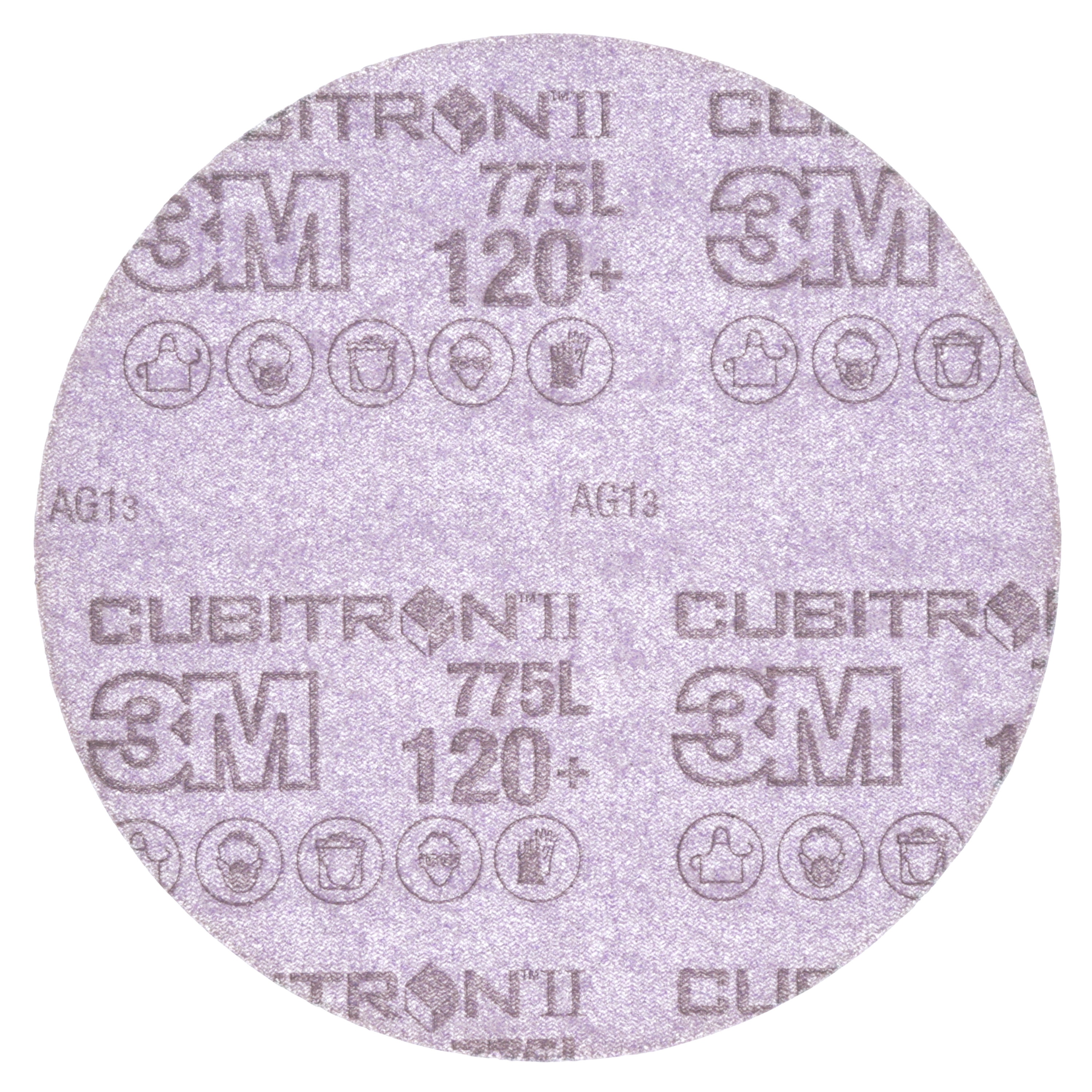 Cubitron&trade; II 7000119207 987C Disc, 4.5 in Dia Disc, 0.875 in Center Hole, 60+ Grit, Precision Shaped Ceramic Abrasive, Center Hole Attachment