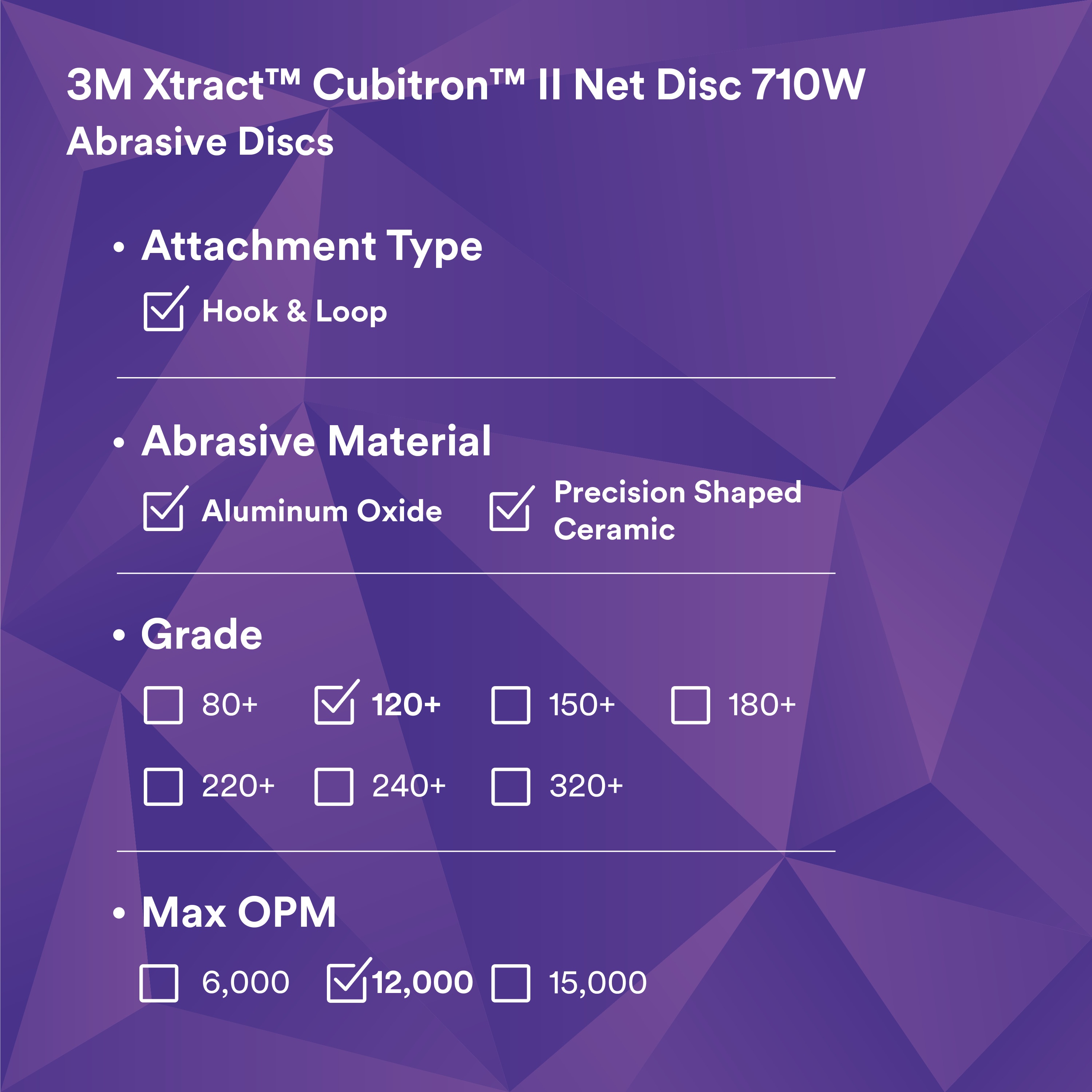 3M Xtract&trade; Cubitron&trade; II 7100288136 MMMC 66527