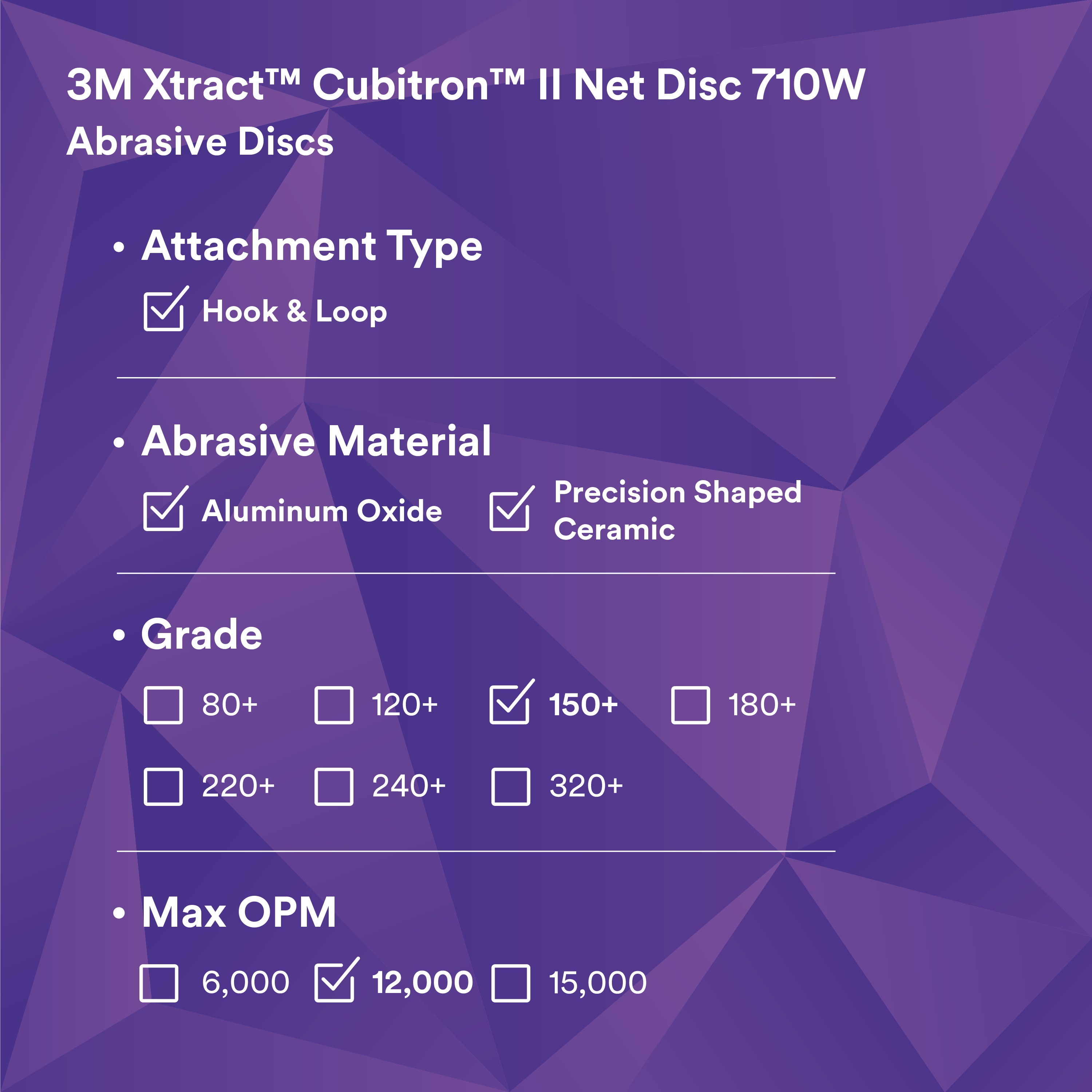 3M Xtract&trade; Cubitron&trade; II 7100288232 MMMC 66526