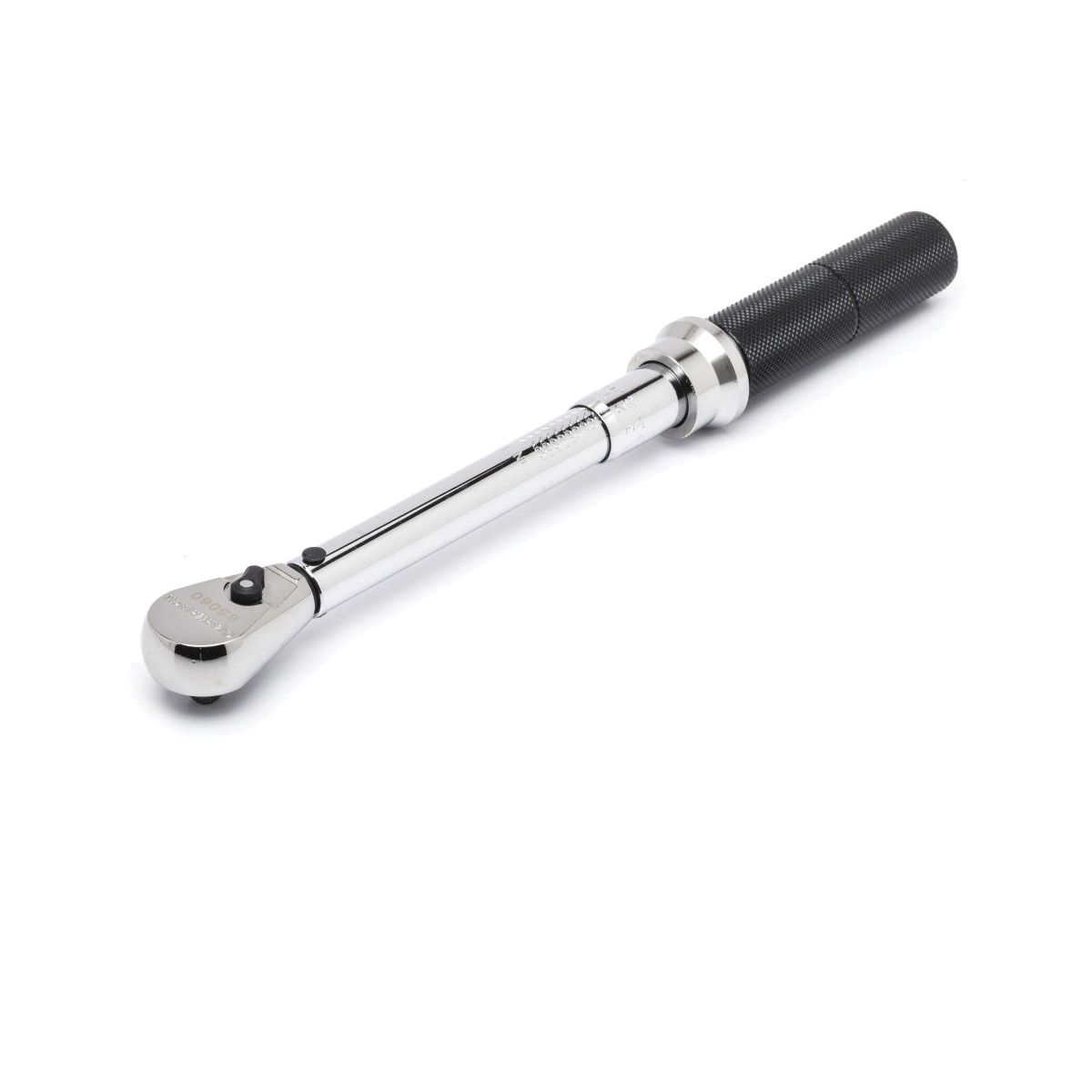 Proto® J6060A Adjustable Micrometer Torque Wrench, 1/4 in Drive, 10 to 50 in-lb, Ratcheting Head, 1 in-lb Graduation, 9-1/2 in OAL, ASME B107.14M