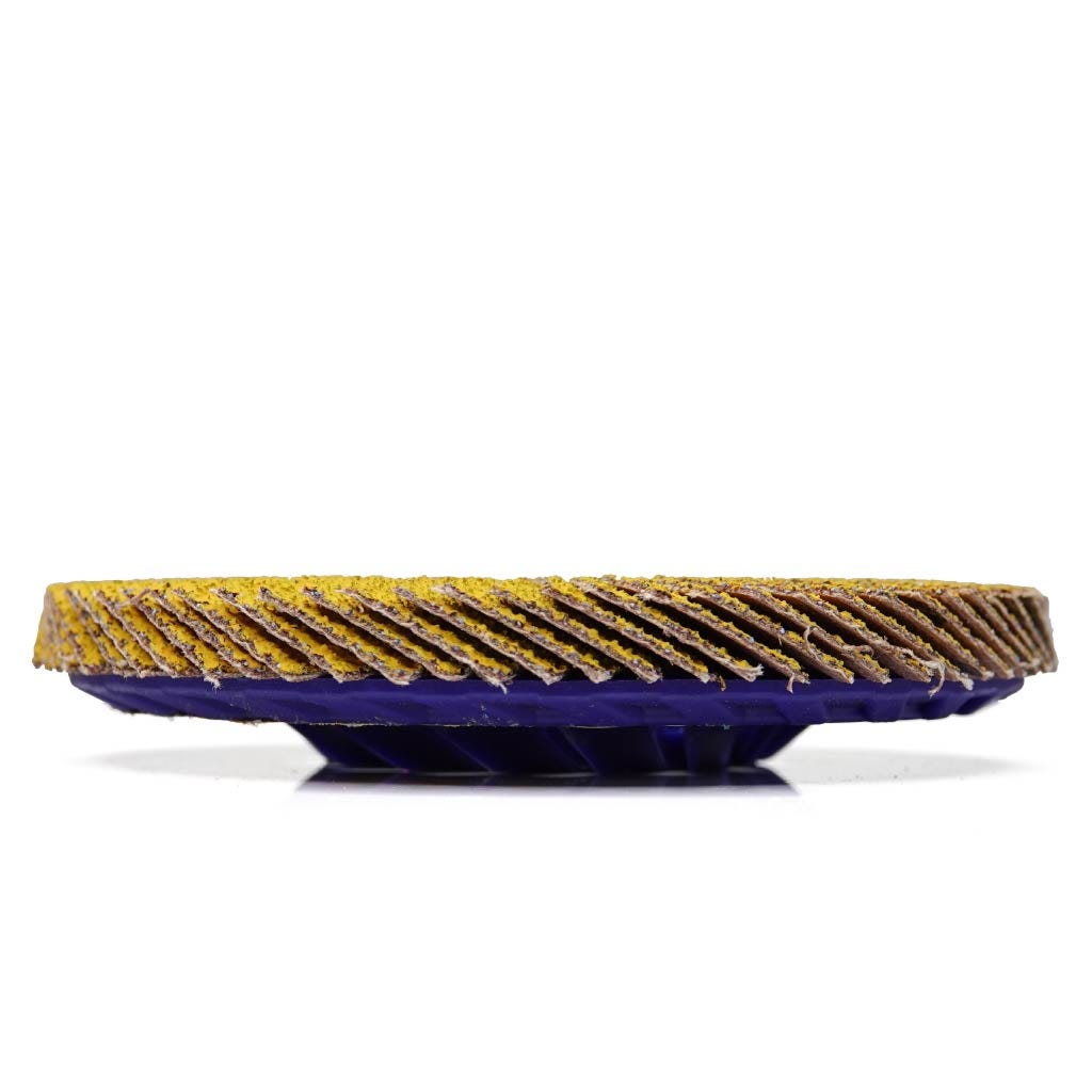 ARC&trade; 71-10914HE Flap Disc, 4-1/2 in Dia Disc, 5/8 in Center Hole, 40 Grit, Ceramic Abrasive
