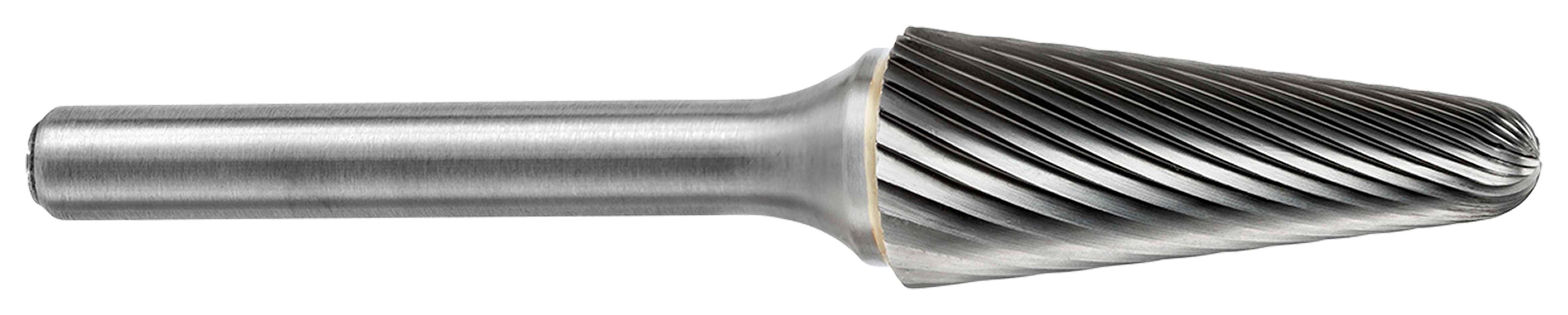 ATA SGSPRO 25450 Universal SL Metric Carbide Burr, Radius End, Taper Head, 5 mm Dia Head, 12.7 mm L of Cut, 38 mm OAL, Single Cut