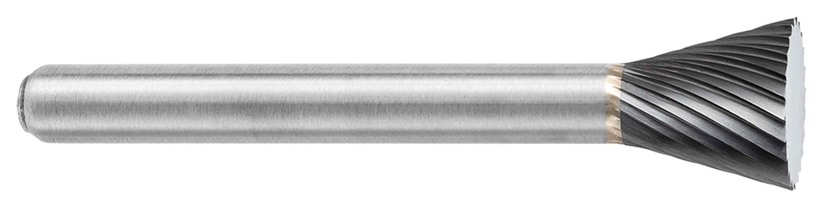 ATA SGSPRO 26100 Universal SN Metric Carbide Burr, Inverted Cone Head, 5 mm Dia Head, 6.3 mm L of Cut, 38 mm OAL, Single Cut