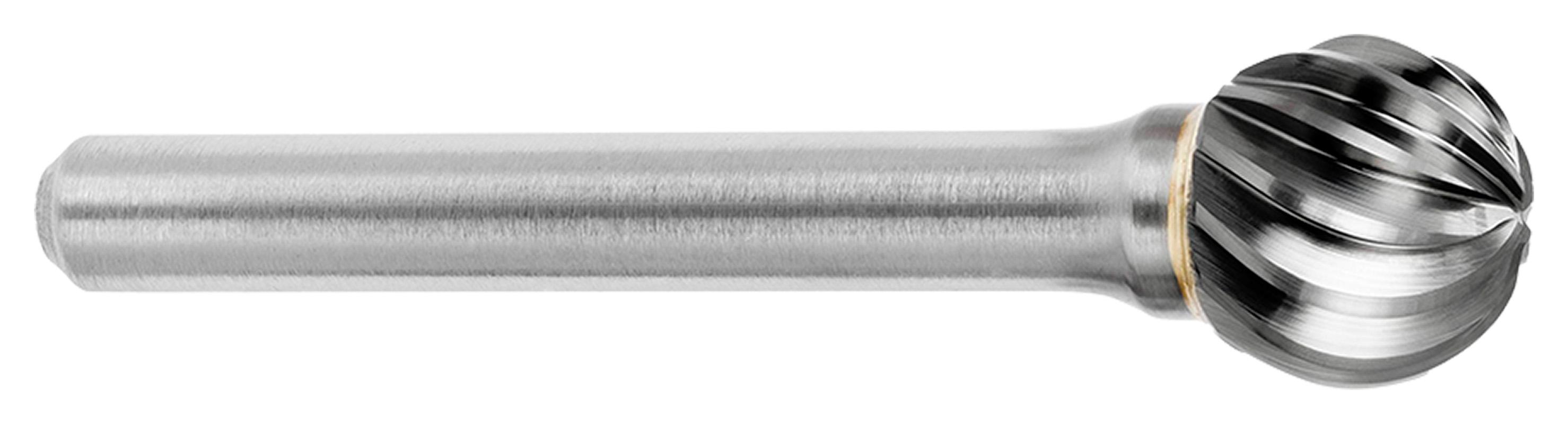 ATA SGSPRO 19186 SL Series Imperial Carbide Burr, Radius End, Taper Head, 1/2 in Dia Head, 1-1/8 in L of Cut, 3 in OAL, INOX Cut