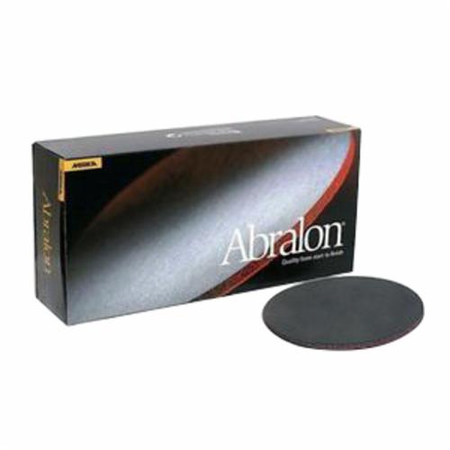 Mirka Abralon® 8A-241-500 Foam Grip Disc, 6 in Dia Disc, 500 Grit, Silicon Carbide Abrasive, Knitted Fabric on Foam Backing