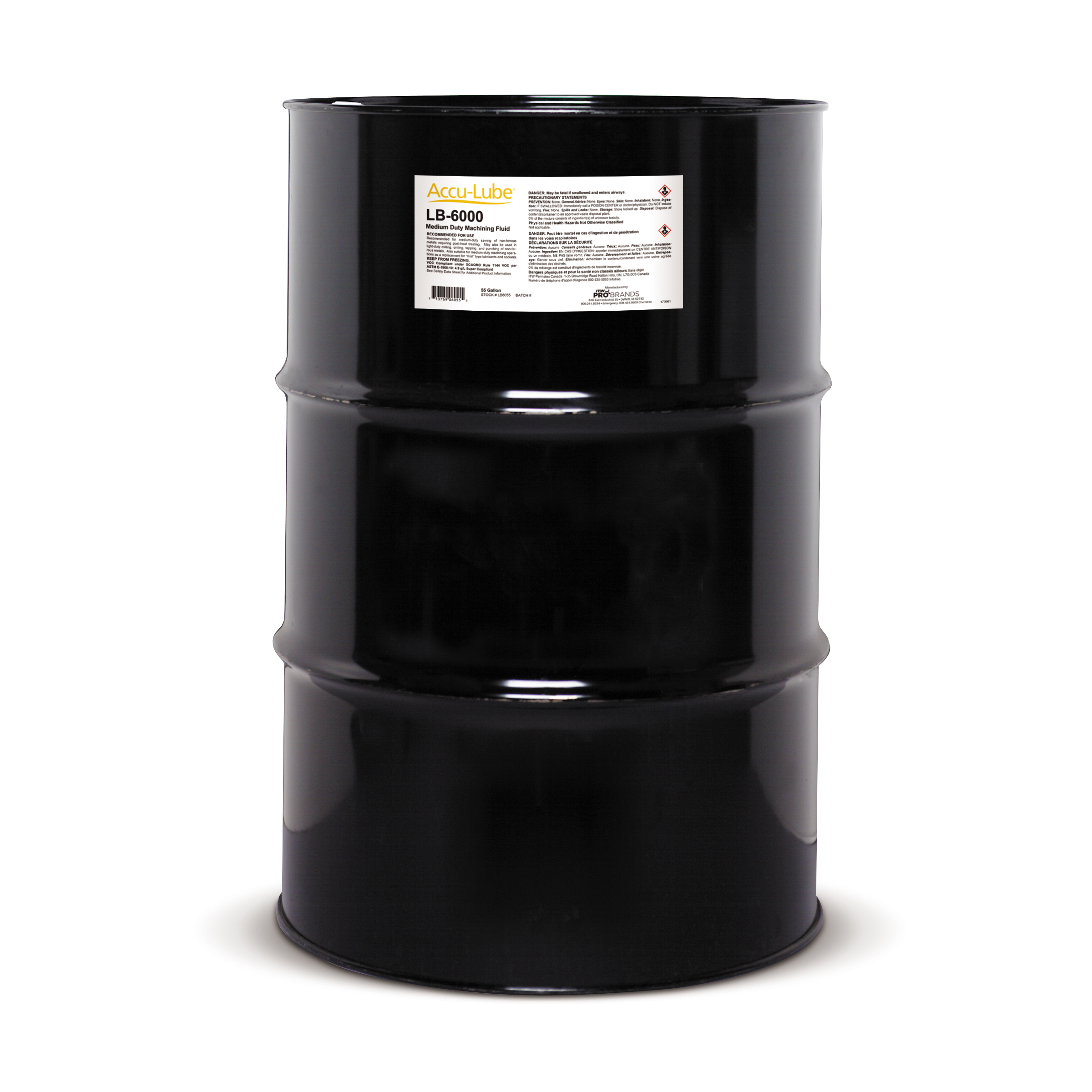Accu-Lube&reg; LB2055 Biodegradable General Purpose MQL Lubricant, 55 gal Drum, Mild, Liquid, Blue