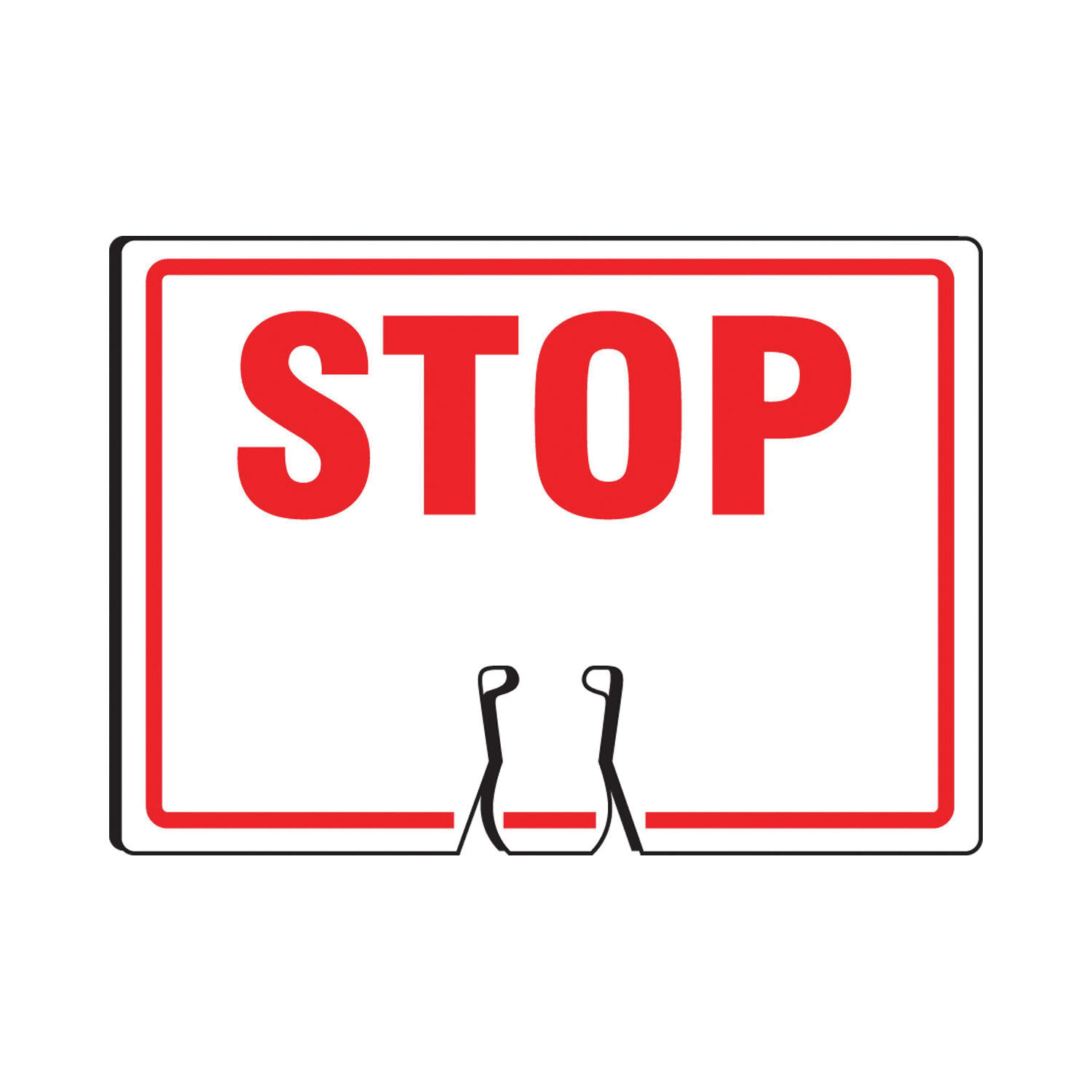 product Accuform&reg; FBC758 Traffic Cone Sign, Text, ABS, Traffic Cone Top Mount, 10 in H x 14 in W, Orange on Black