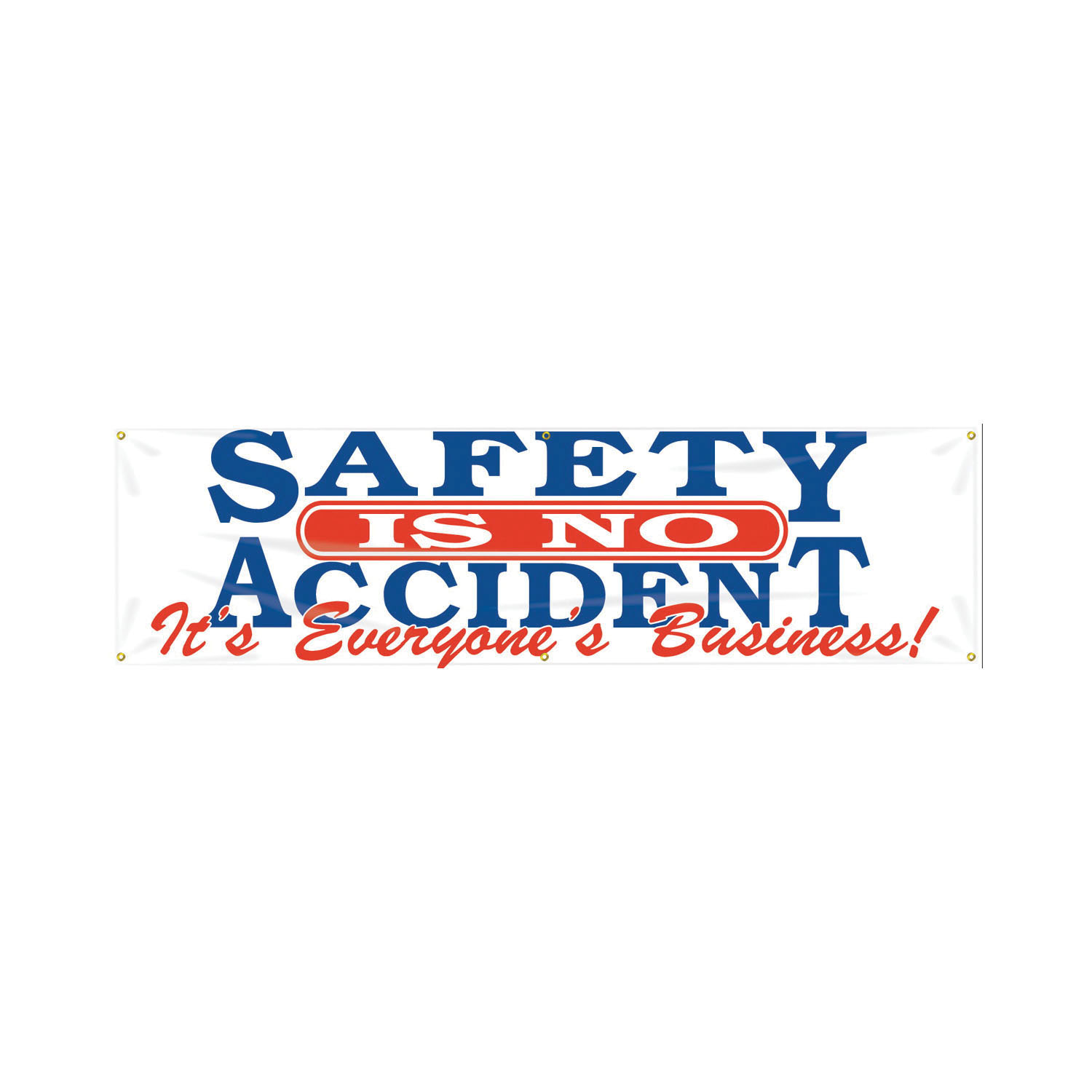 Accuform&reg; MBR824 Safety Banner, 28 in H x 96 in W, Reinforced Vinyl