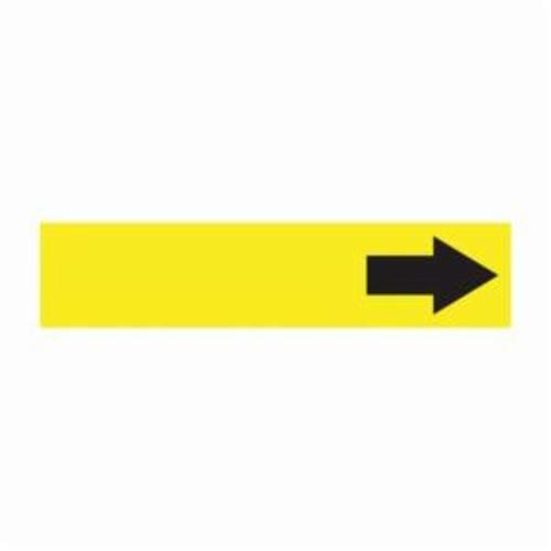 product Brady® 20400 Economy Grade Permanent Acrylic Pipe and Valve Marker, ACID with Right Arrow Symbol Legend, Black on Yellow, 1 in H x 8 in W, B-736 Plastic, Self-Adhesive Mount
