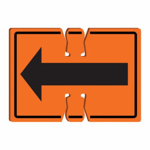 product Accuform® FBC737 Traffic Cone Top Warning Sign, Text, Plastic, 10 in H x 14 in W