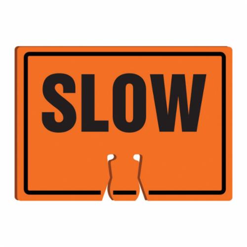 product NMC™ SMV2 Construction Roadway Sign, Self Adhesive Triangle, 16 in WD X 14 in HT, Orange, Aluminum