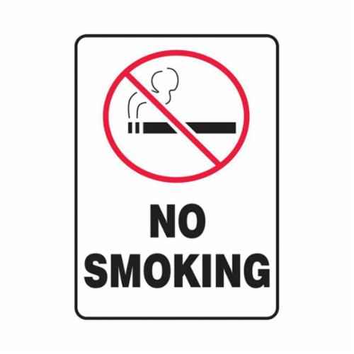 product Accuform® MSMK133VA Rectangle Danger Sign, DANGER, 10 in H x 14 in W, White/Black/Red, Aluminum, Through Hole Mount