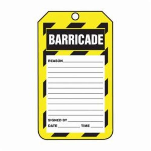 Accuform® SBMFXG934VS Safety Sign, 18 in H x 4 in W, Black/Red/White, Adhesive Vinyl