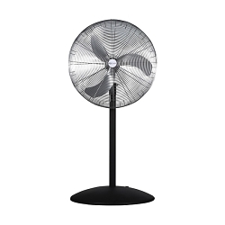 Airmaster&reg; 71584 Adjustable Floor Solid Base Pedestal Commercial Fan, 4400/3460/2460 cfm Flow Rate, 115 V AC, 3.5 A
